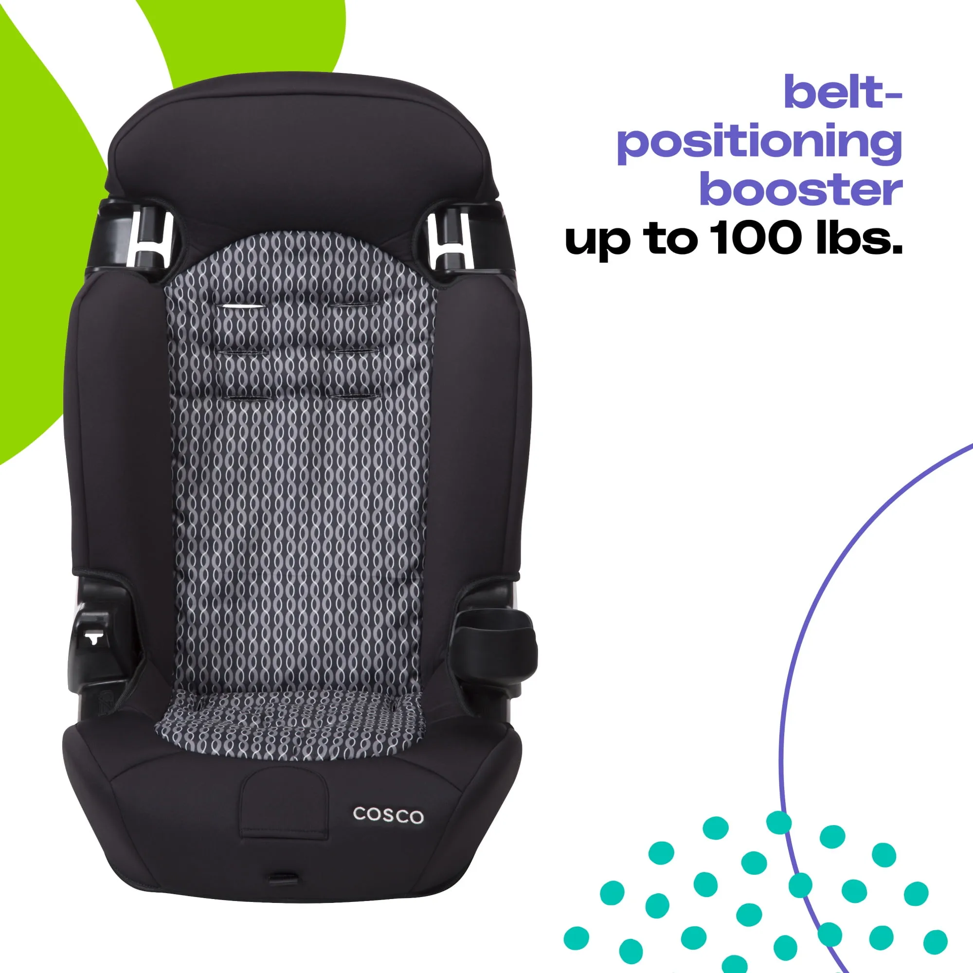 Finale 2-in-1 Toddler Booster Car Seat, Peony Tiles II - Image 6