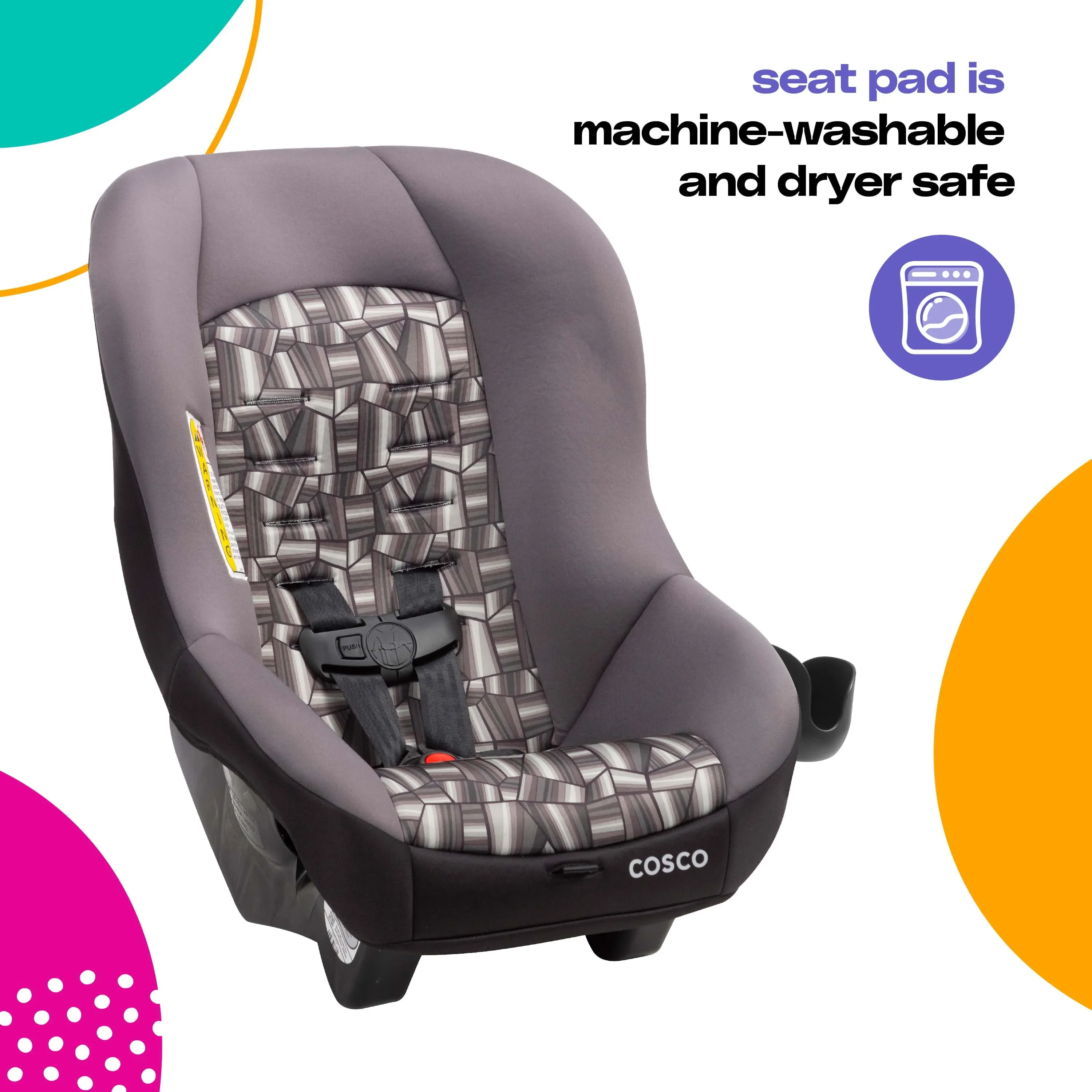 Cosco Kids Scenera NEXT Convertible Car Seat, Cobblestone - Image 2