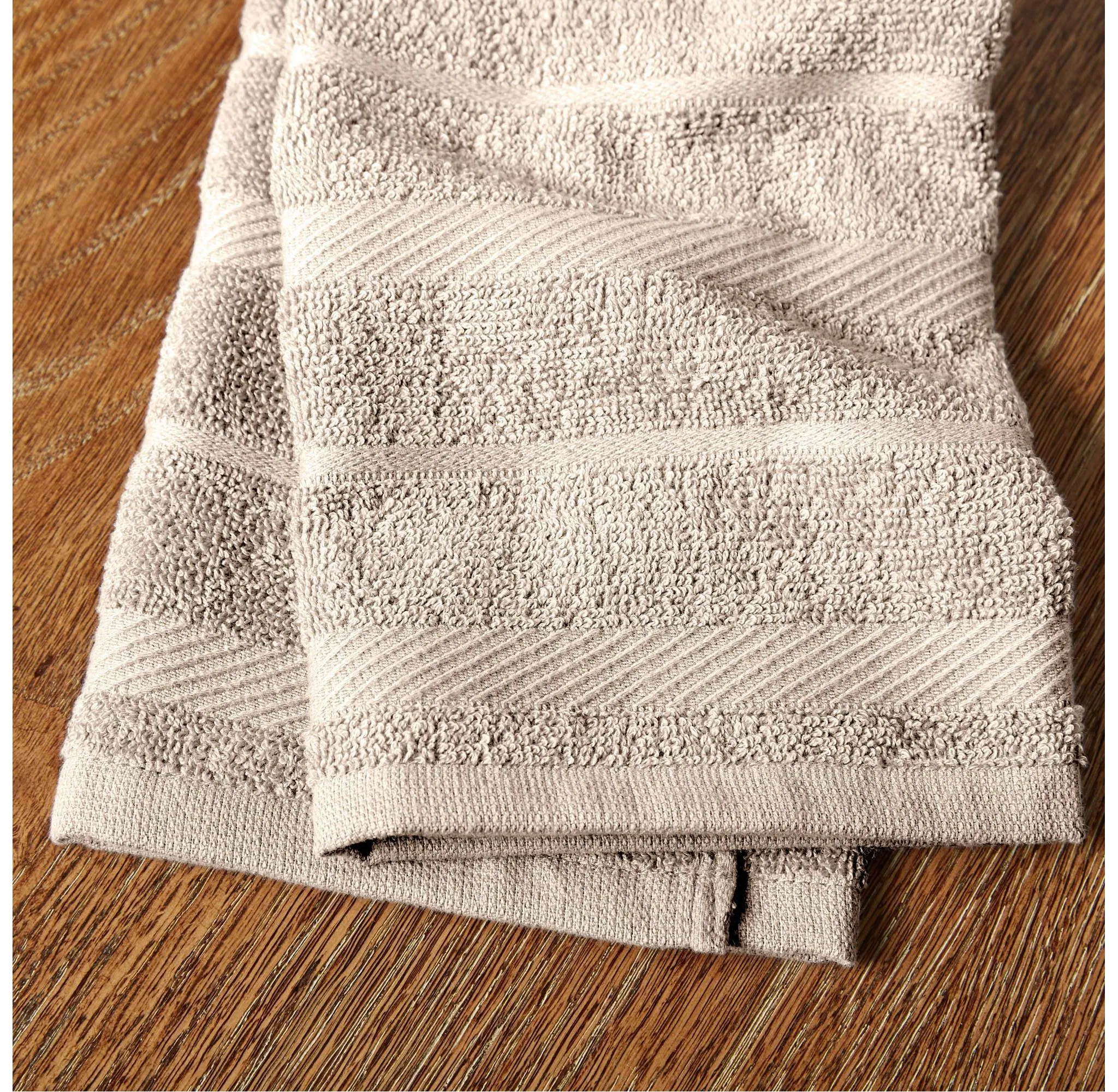 Cotton Kitchen Towel Set - Tan Stripe - Image 4