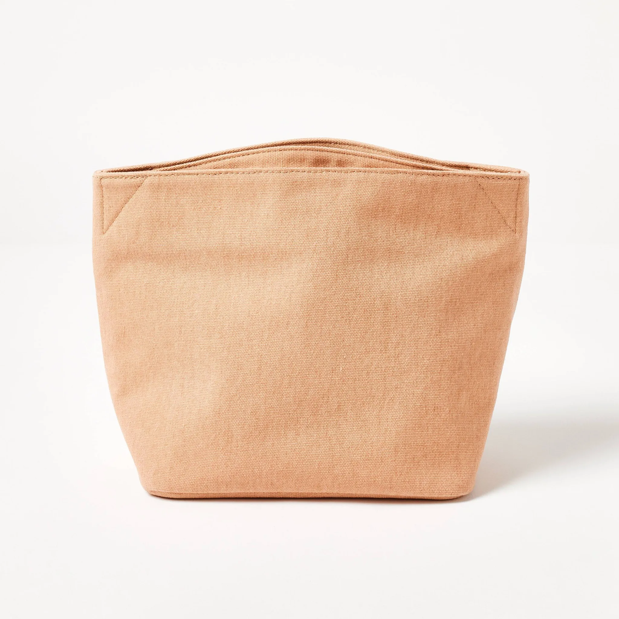 Cotton Lunch Tote - Terracotta Orange - Image 4