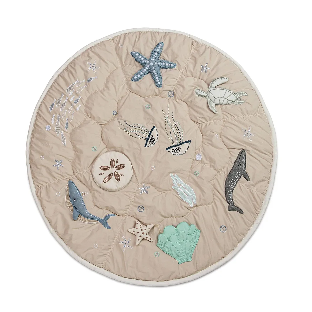Cotton Quilted Activity Playmat - Cove