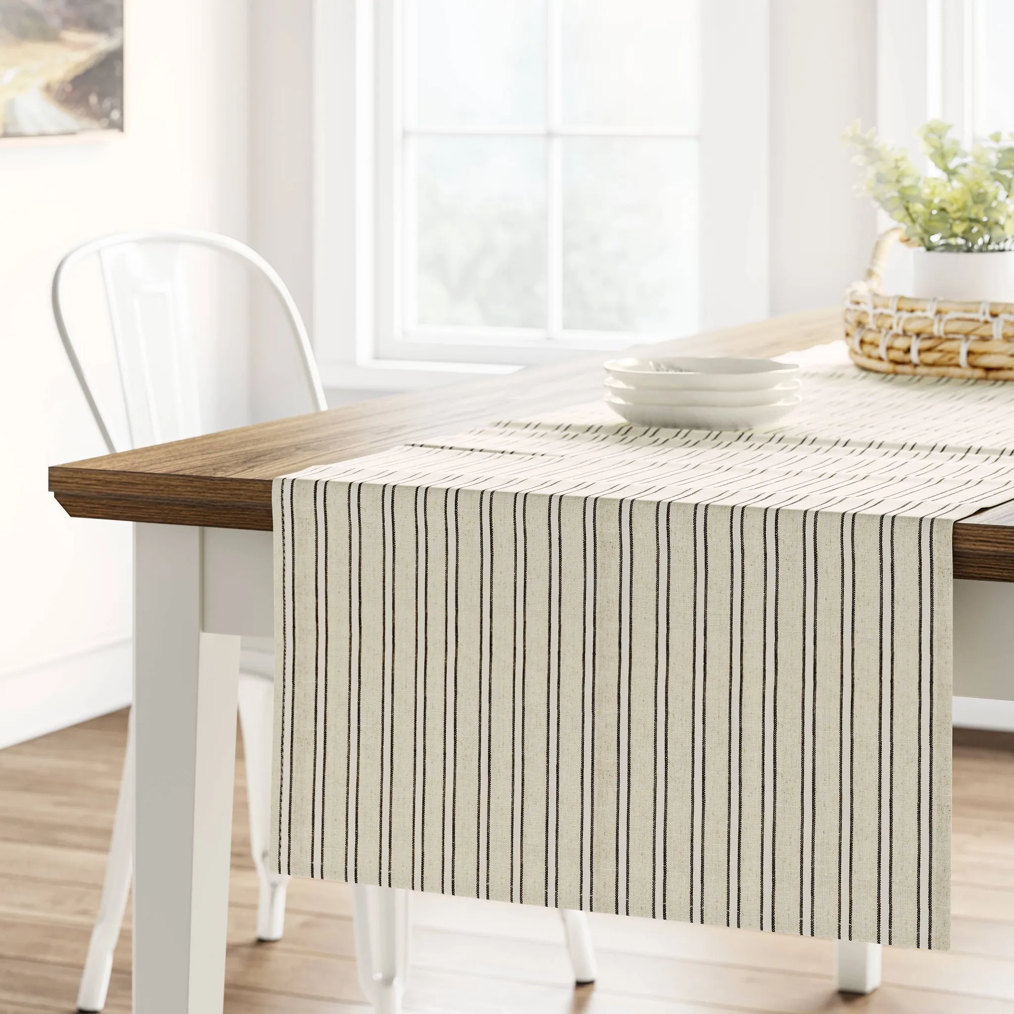 Cotton Striped Table Runner - Image 2