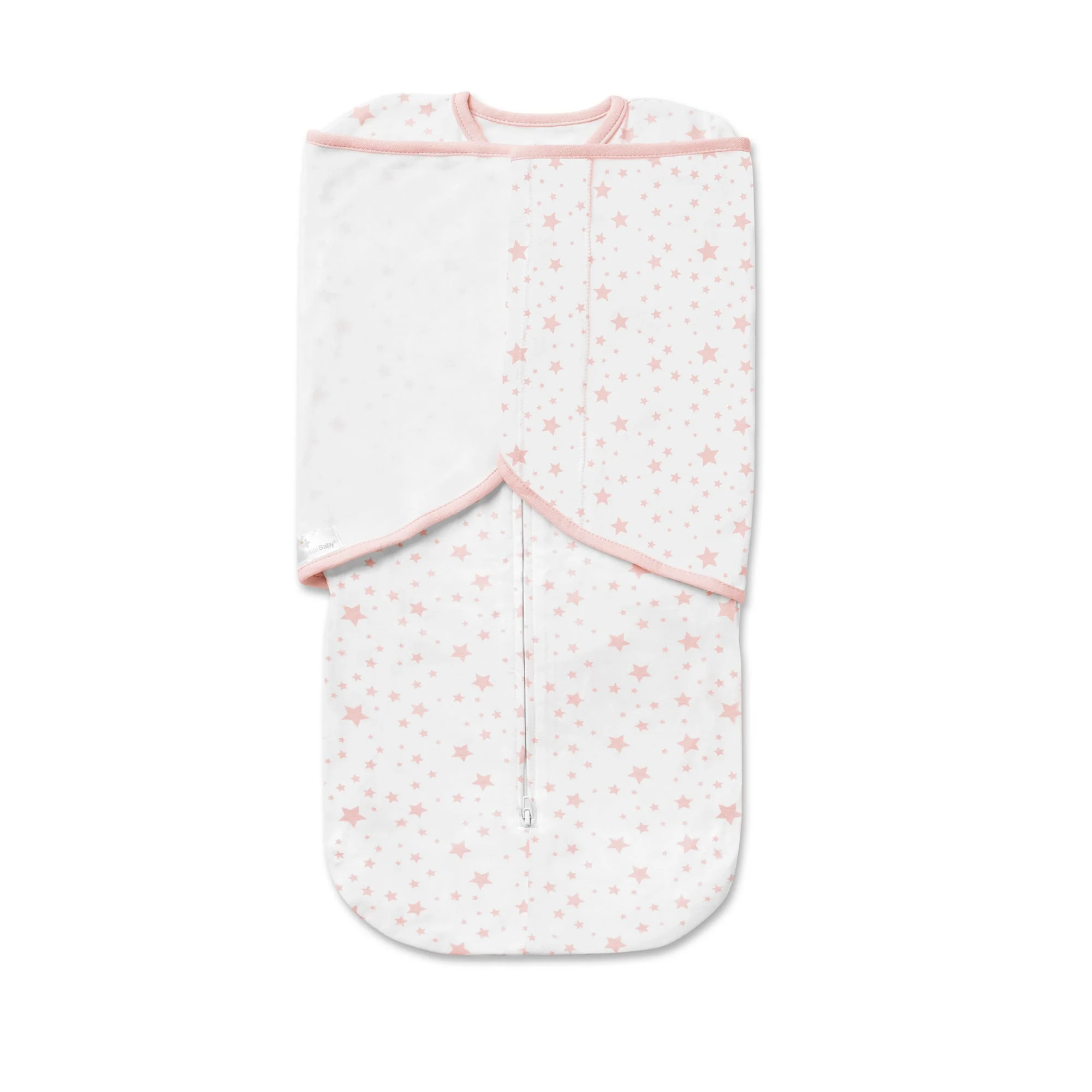 Cotton Swaddle Trio - Pink Star