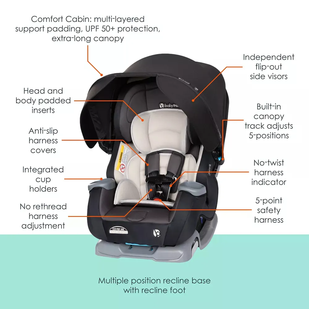 Cover Me 4-in-1 Convertible Car Seat - Madrid Tan - Image 2