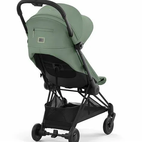 Coya Compact Stroller, Matte Black/Leaf Green - Image 5