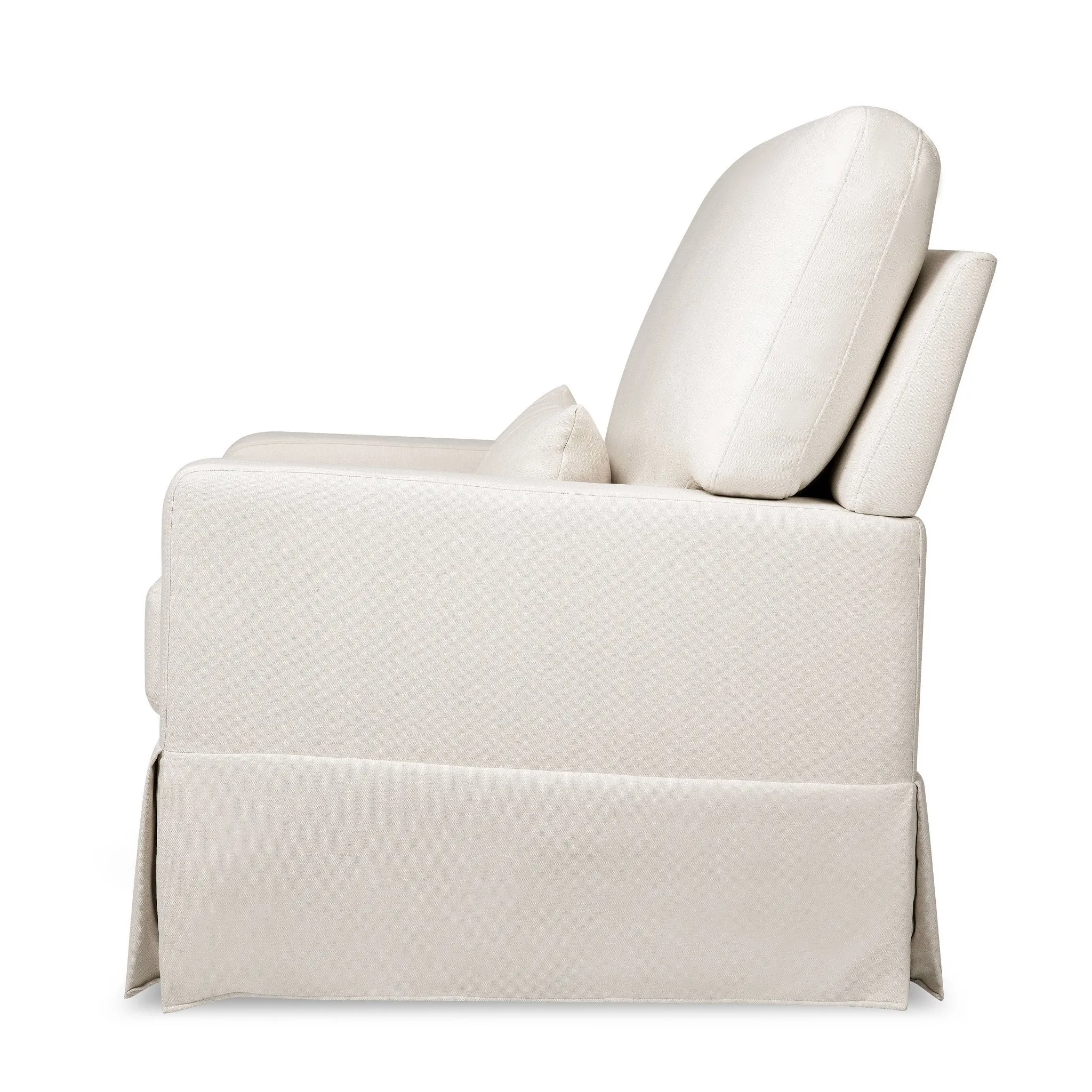 Crawford Pillowback Comfort Swivel Glider - Performance Cream - Image 4