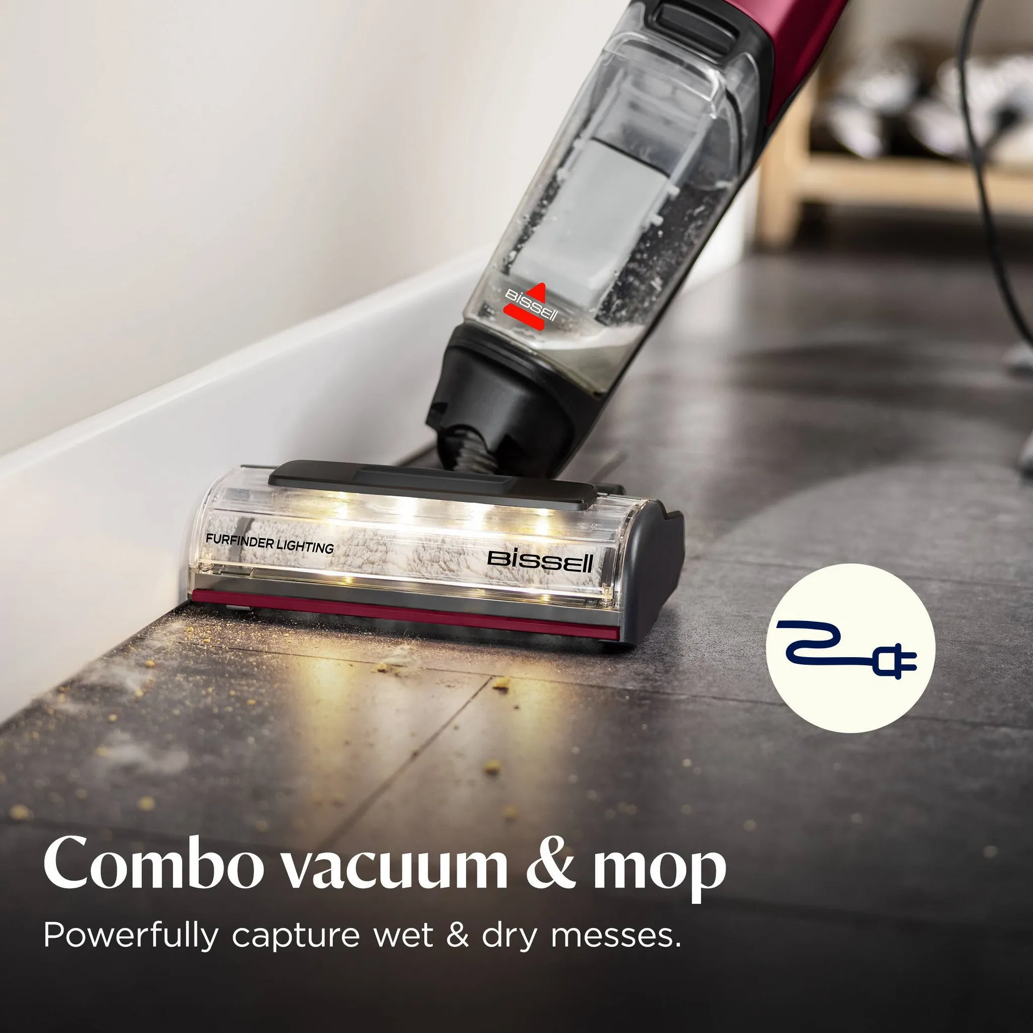 CrossWave EdgeFind Wet Dry Vacuum - Red - Image 3