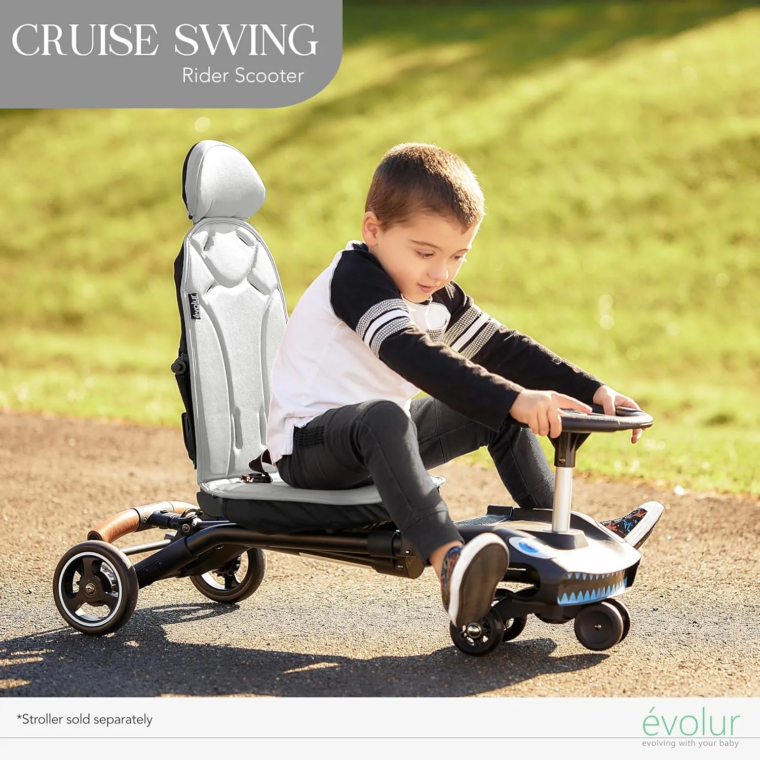 Cruise Rider Scooter - Black - Image 4