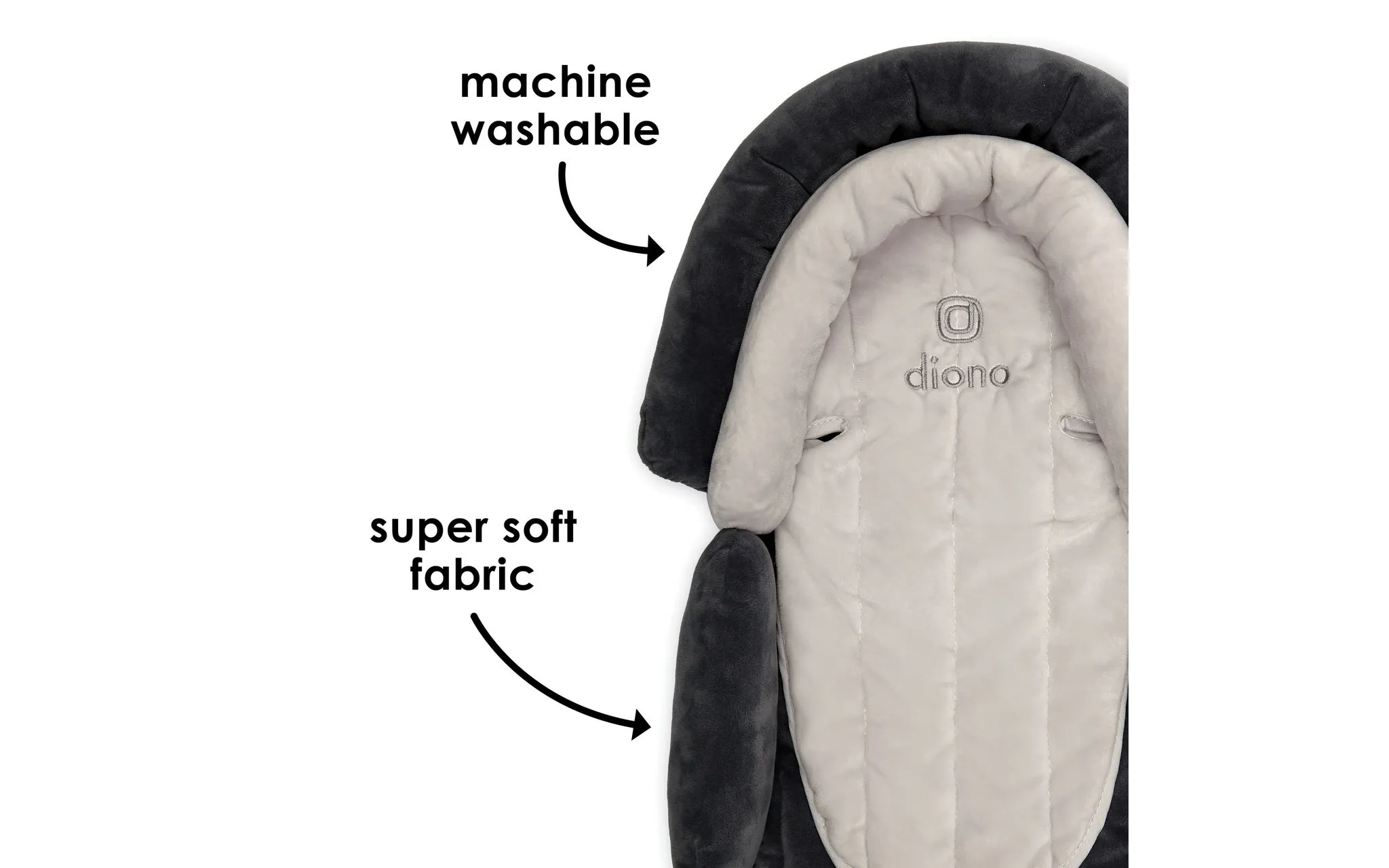 Cuddle Soft 2-In-1 Head Support With Chest Pads - Gray/Pink (Pack of Two) - Image 4