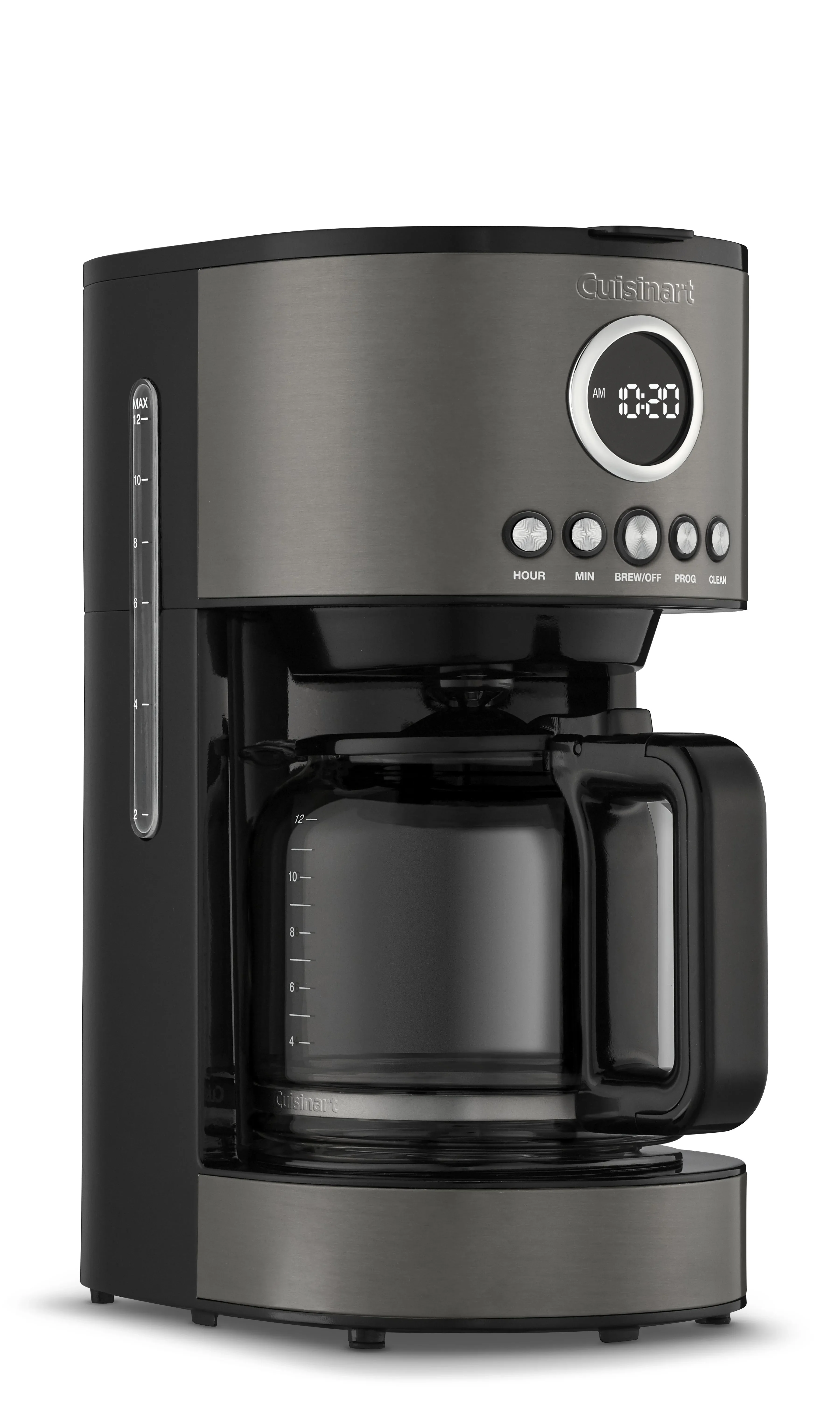 12-Cup Programmable Coffeemaker, Stainless Steel Black - Image 3