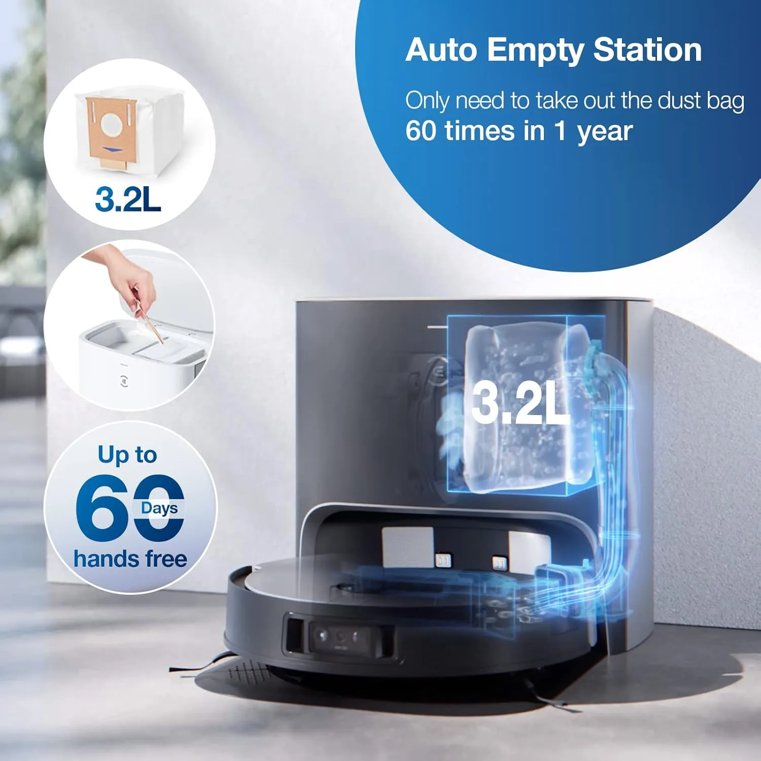Deebot X1 Plus All-in-One Robot Vacuum Cleaner and Mop with Auto-Empty Station - Image 5