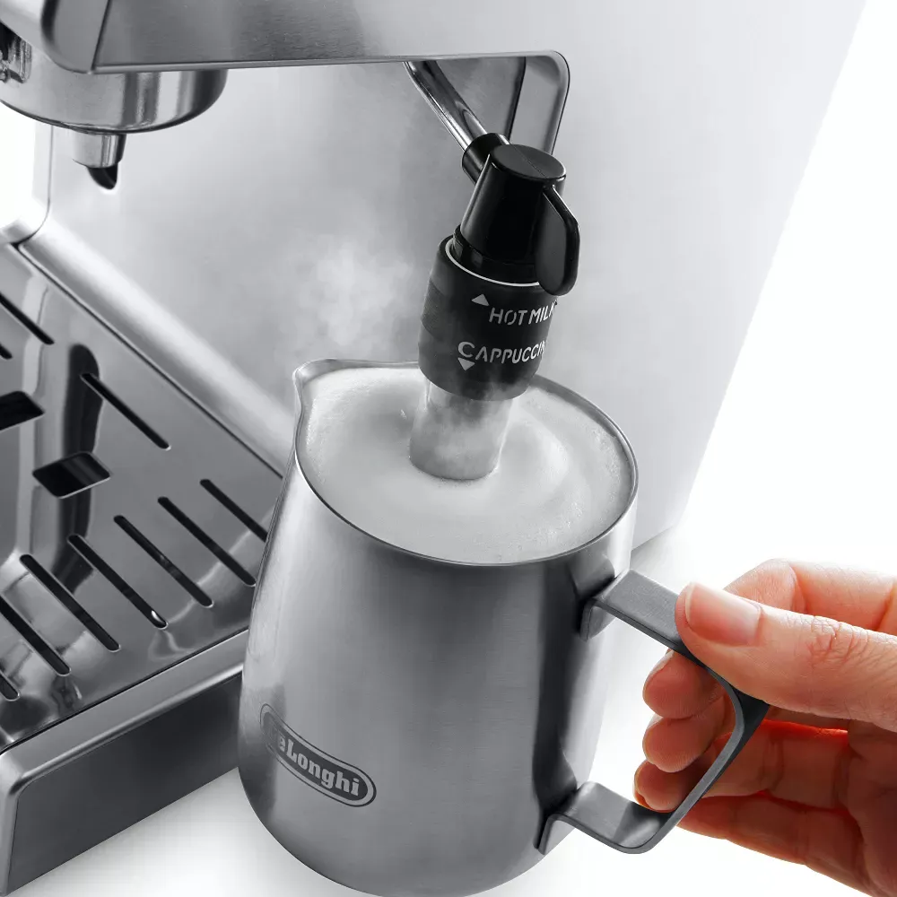 15 Bar Pump Espresso Machine with Milk Frother- Silver - Image 3