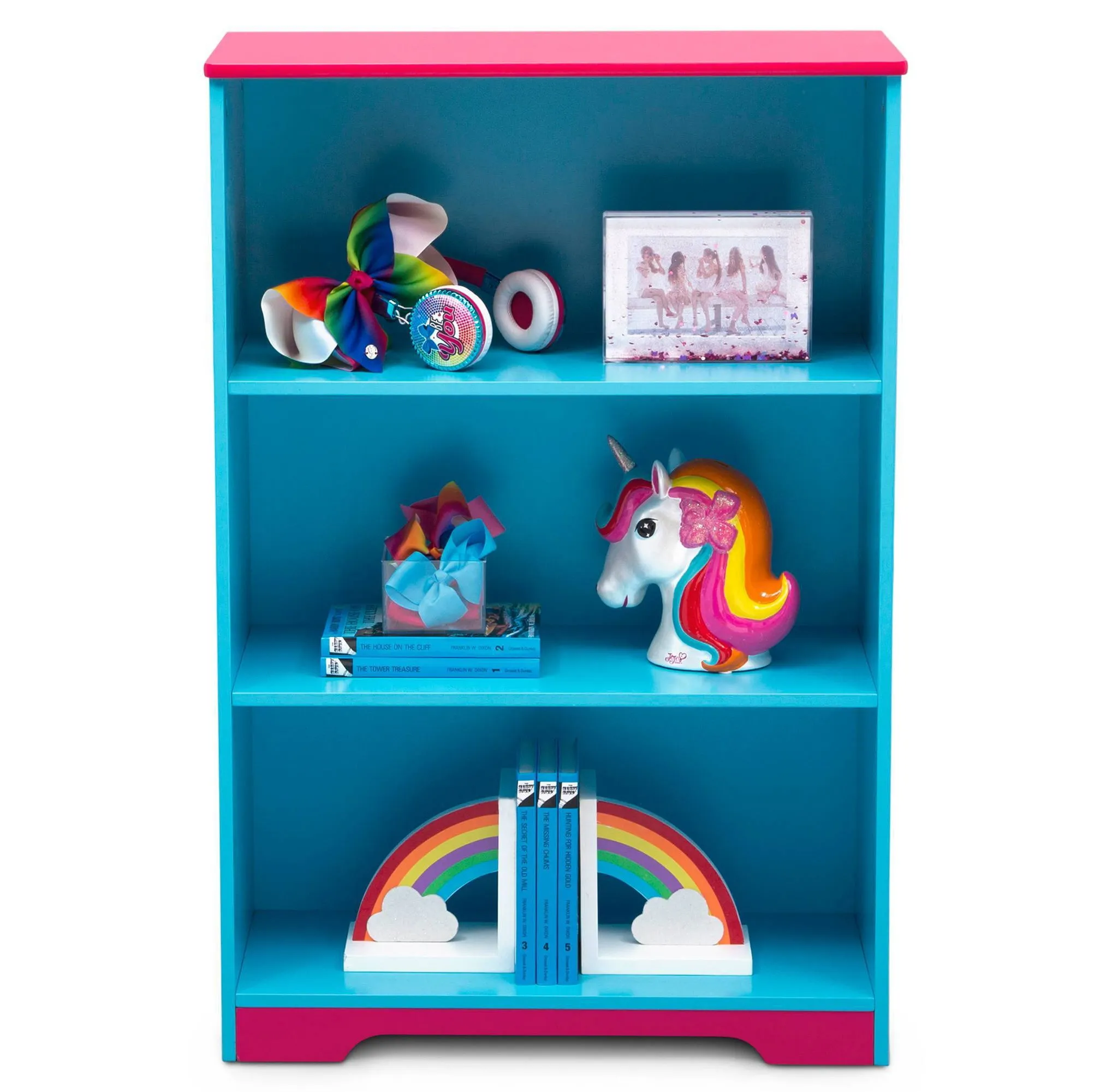 Delta Children JoJo Siwa Deluxe 3 Shelf Kids' Bookcase - Image 4