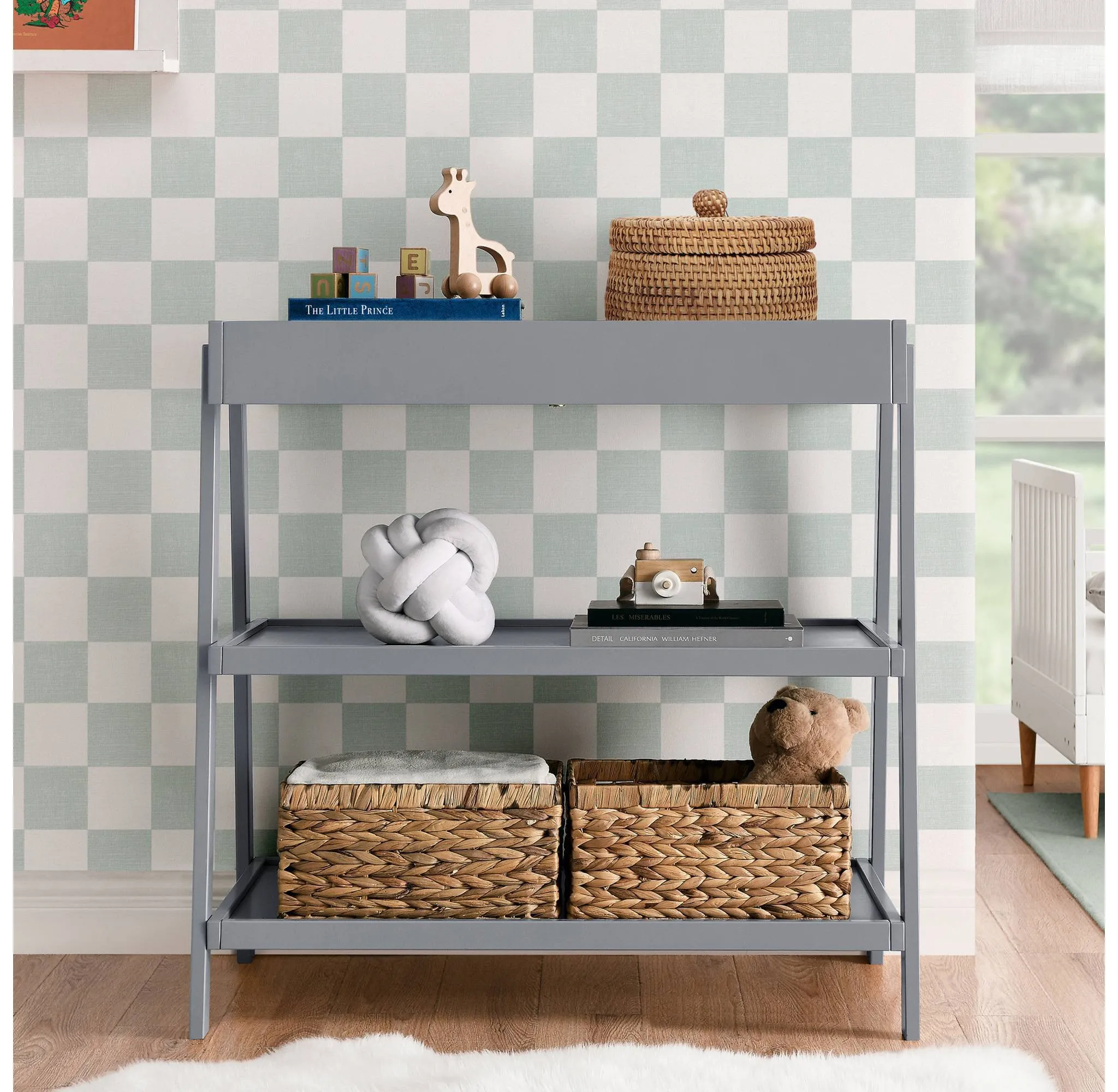 Delta Children Scout Changing Table - Greenguard Gold Certified - Gray - Image 3