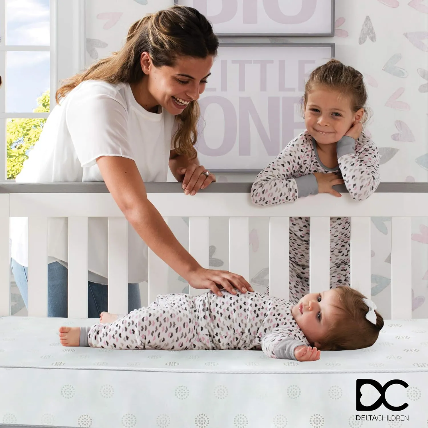 Delta Children Twinkle Galaxy Dual Sided Recycled Fiber Core Crib and Toddler Mattress Fitted Crib Sheets for Girls and Boys (Pack of 2), Safari Friends (Bundle) Crib Mattress + Sheet Safari Friends - Image 5