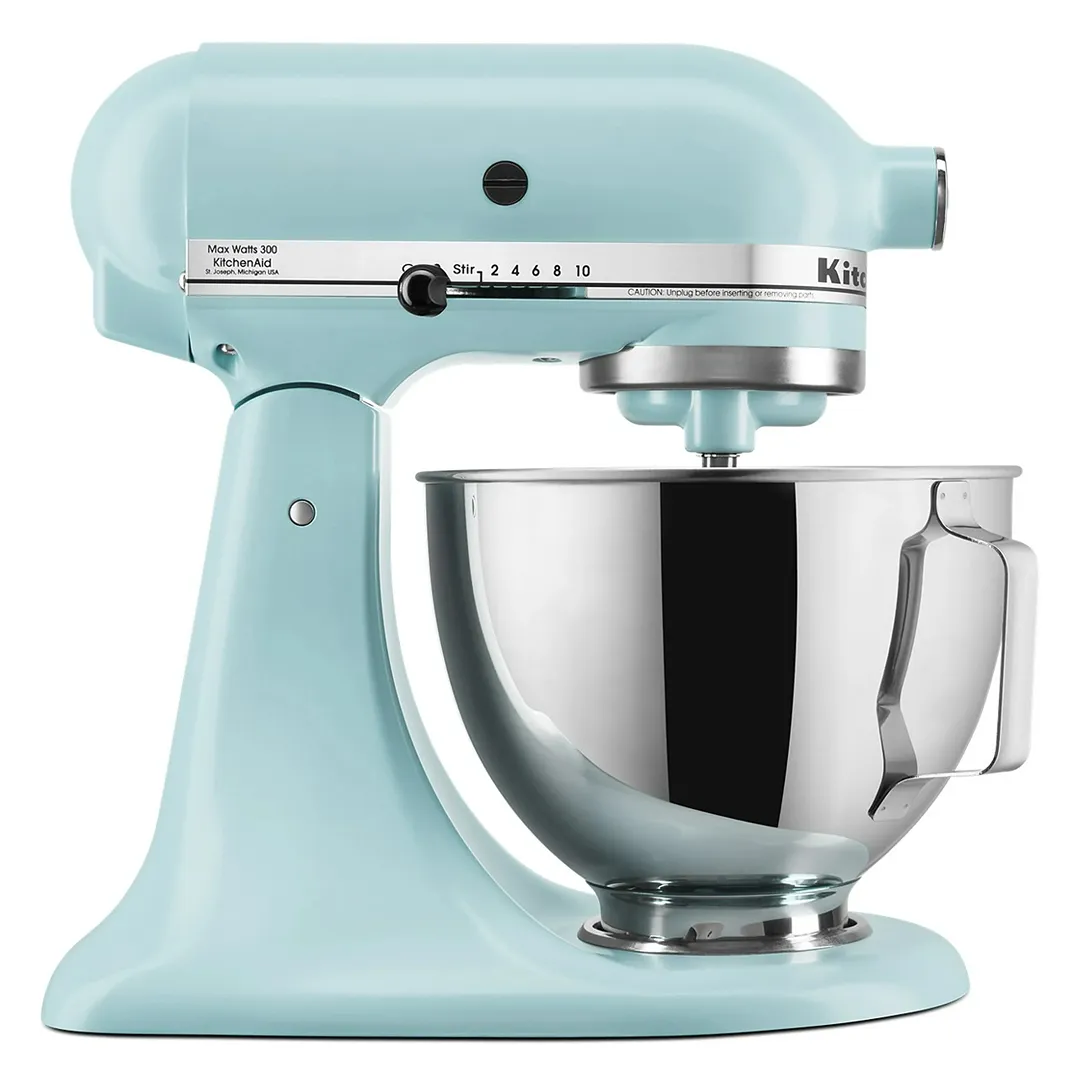 Deluxe 4.5 Quart Tilt-Head Stand Mixer Mineral Water Blue - Image 3