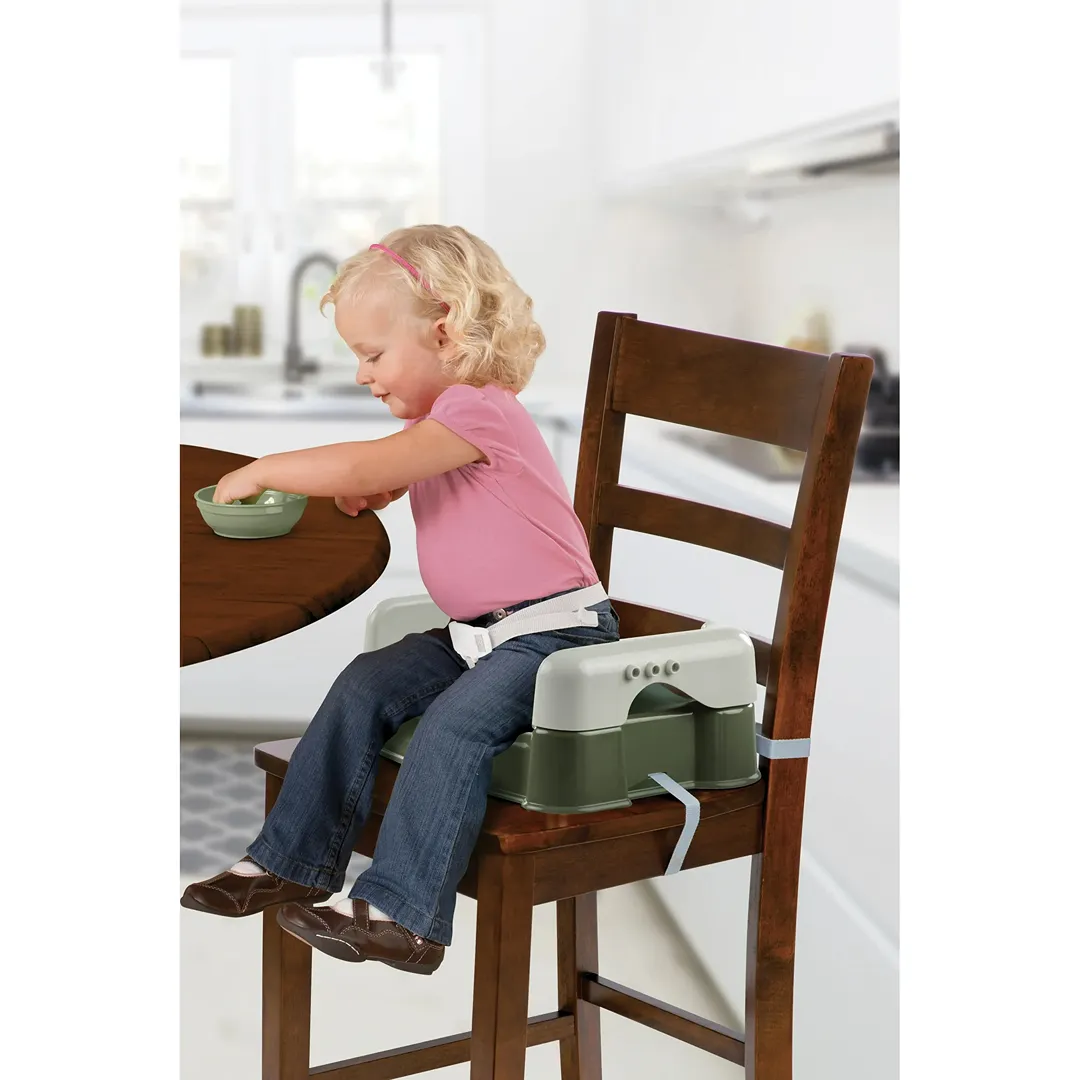 Deluxe 5-in-1 Sit, Snack & Go Convertible Booster Seat - Olive - Image 3