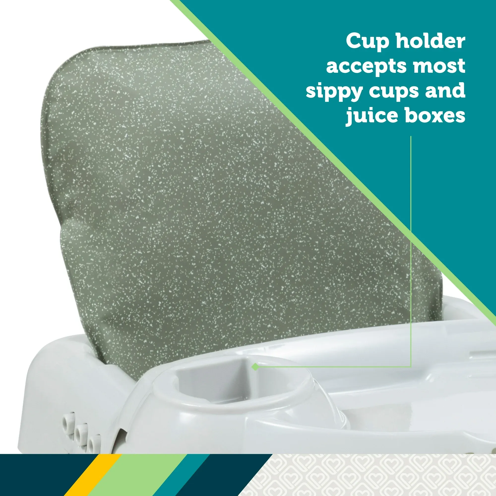 Deluxe 5-in-1 Sit, Snack & Go Convertible Booster Seat - Olive - Image 8