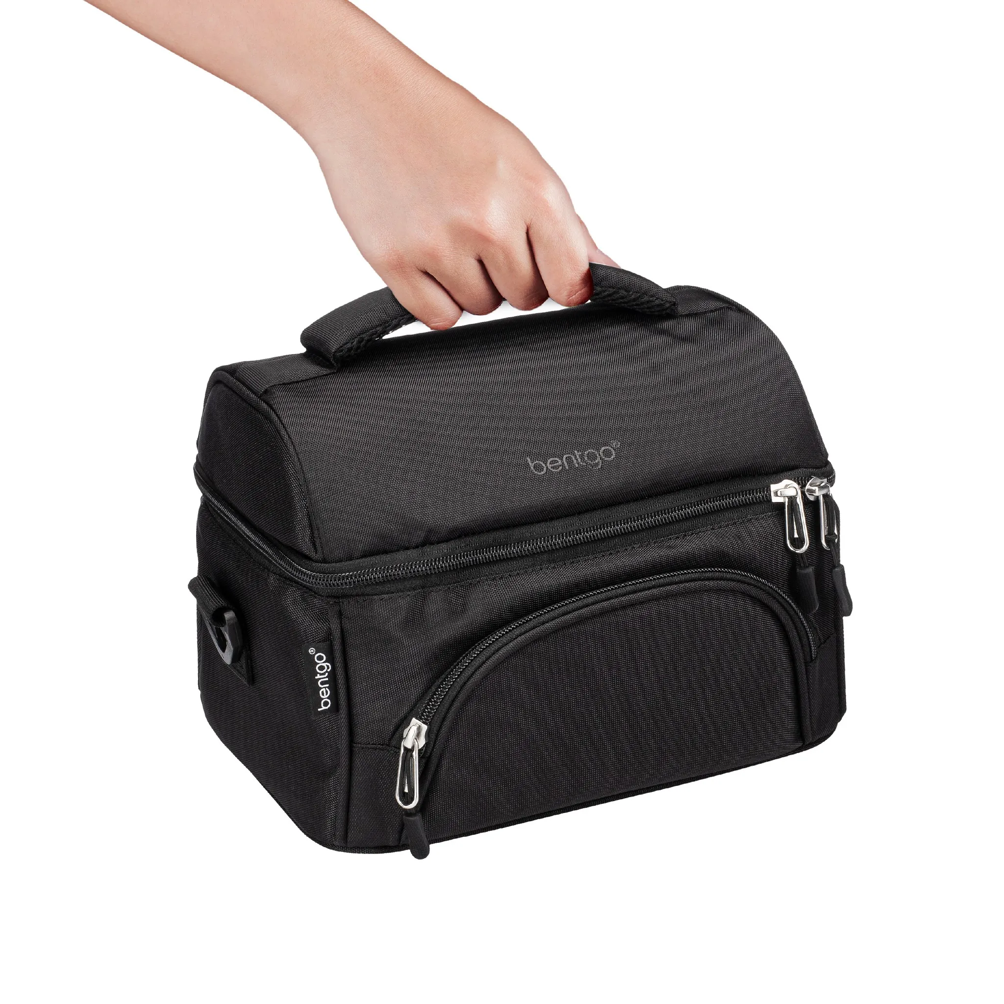 Deluxe Insulated Lunch Bag - Black - Image 5