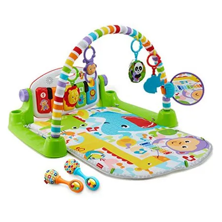 Deluxe Kick & Play Piano Gym & Maracas - Green
