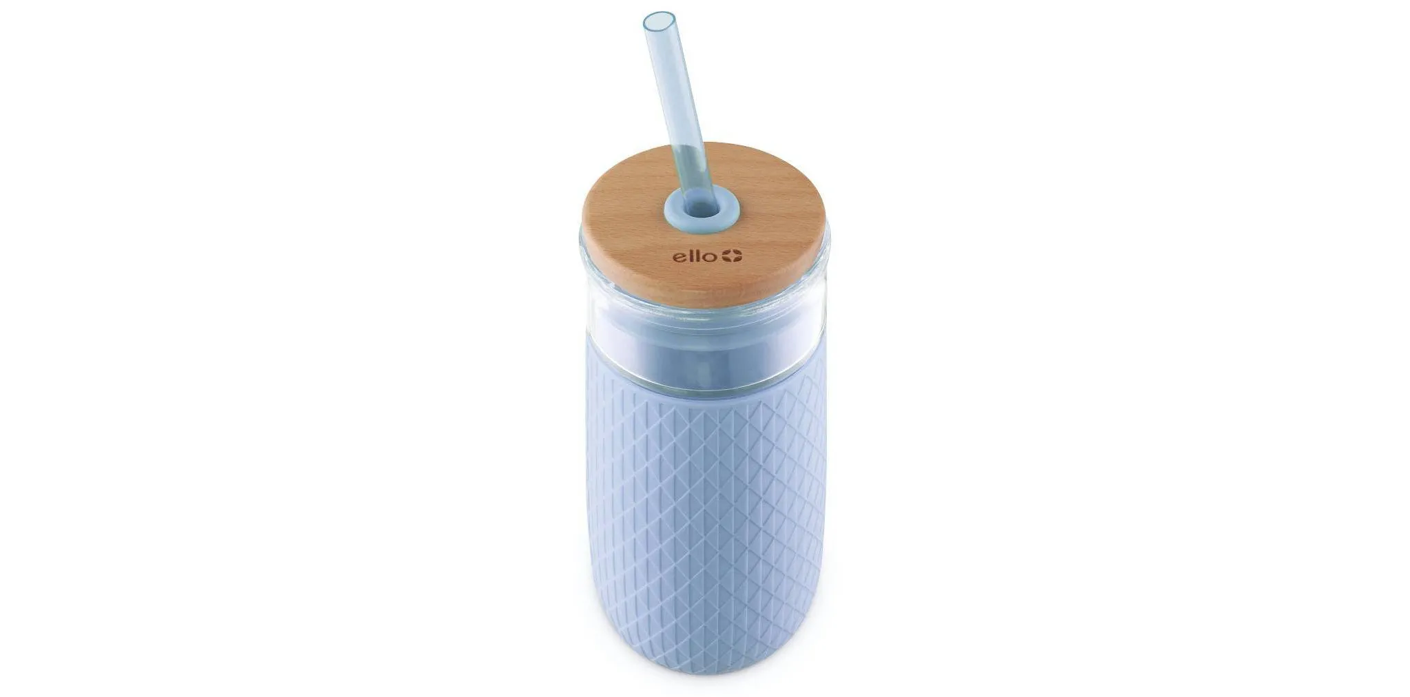 Devon 18oz Glass Tumbler with Lid - Blue - Image 5