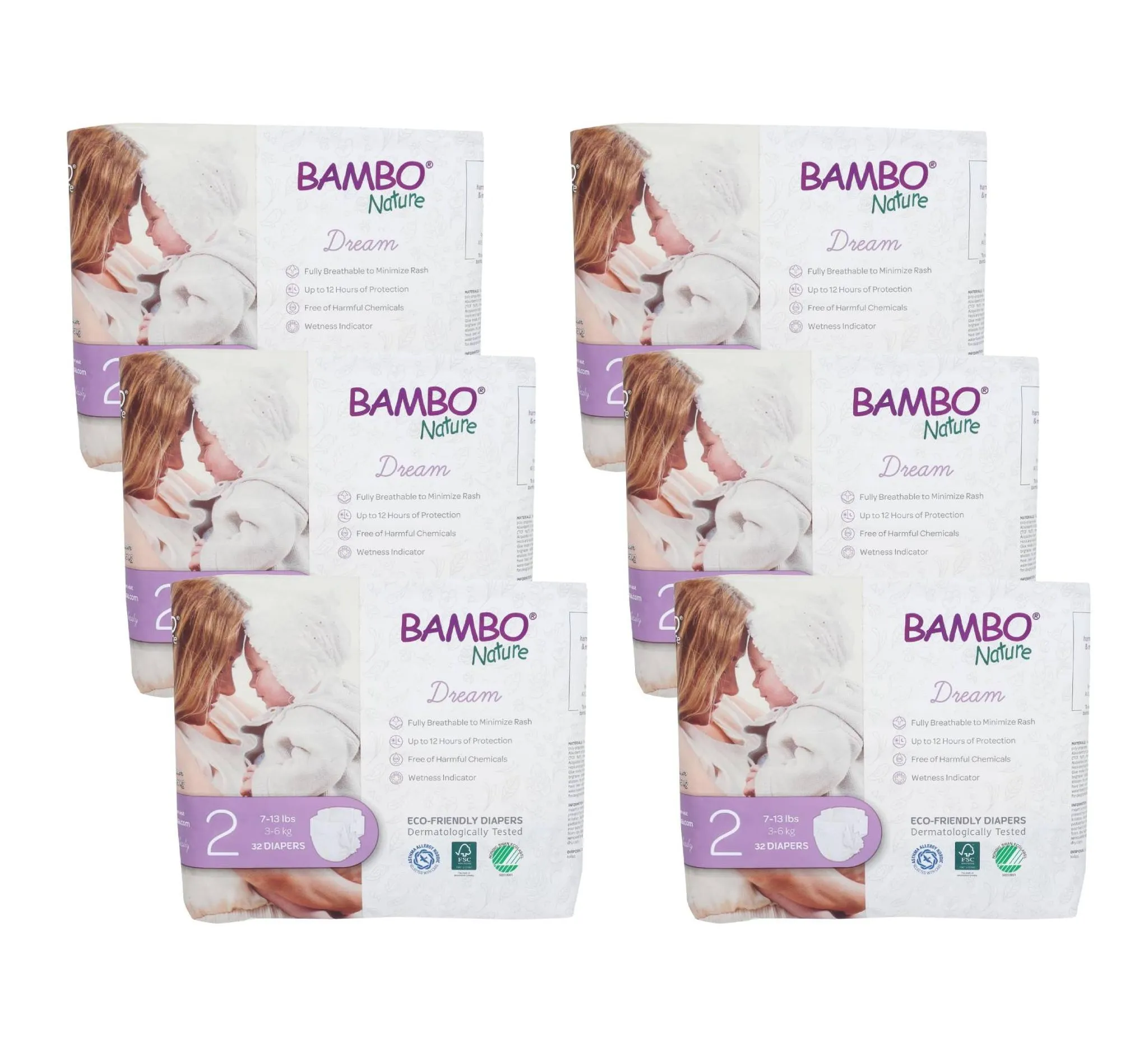 Diapers Size 2 - Case of 6 Packs 32 Diapers Per Pack - Image 2