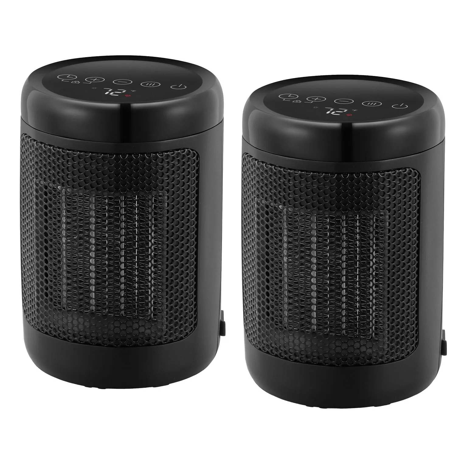 Digital Ceramic Personal Heater - 2 Pack