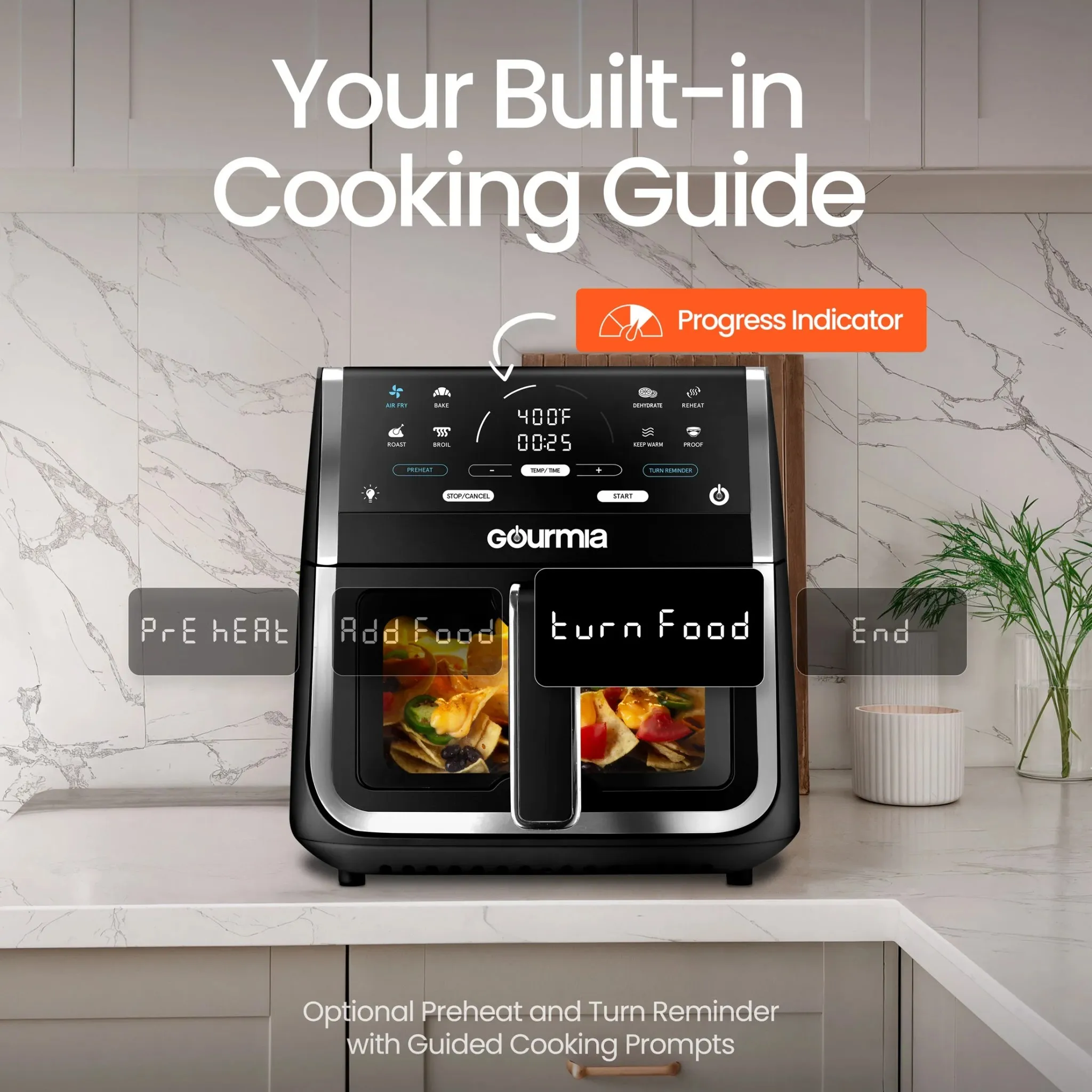 Digital Window Air Fryer - Black - Image 4