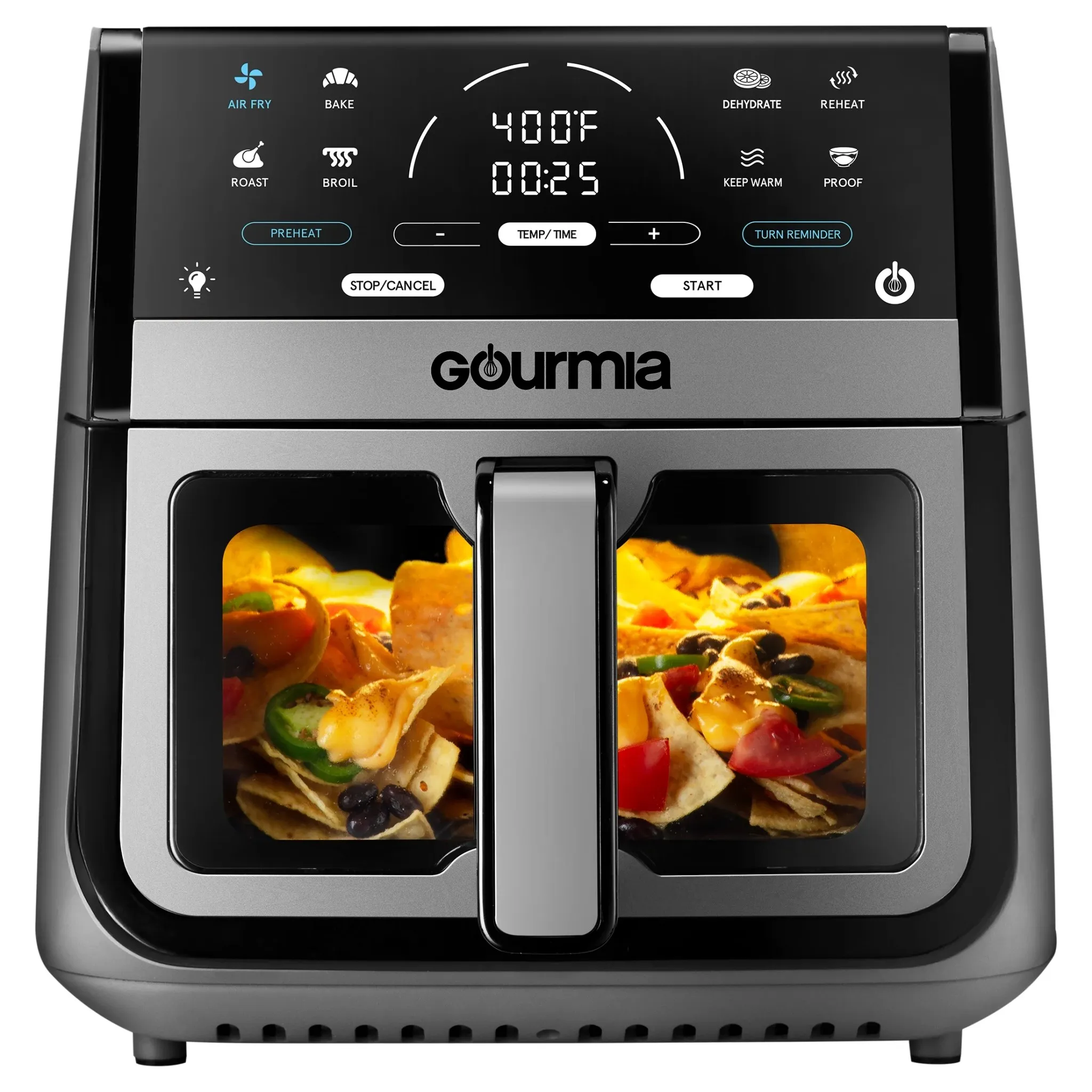 Digital Window Air Fryer - Gray