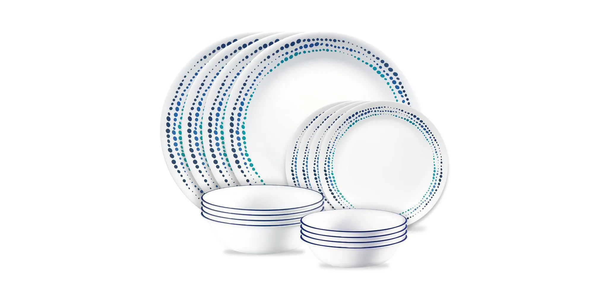 Dinnerware Set - Ocean Blues - Service for 4