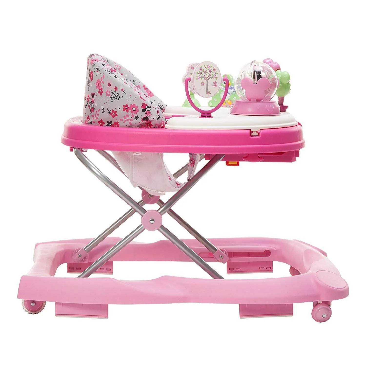 Disney Baby Minnie Mouse Music and Lights Baby Walker with Activity Tray (Garden Delight) Garden Delight Minnie - Image 2