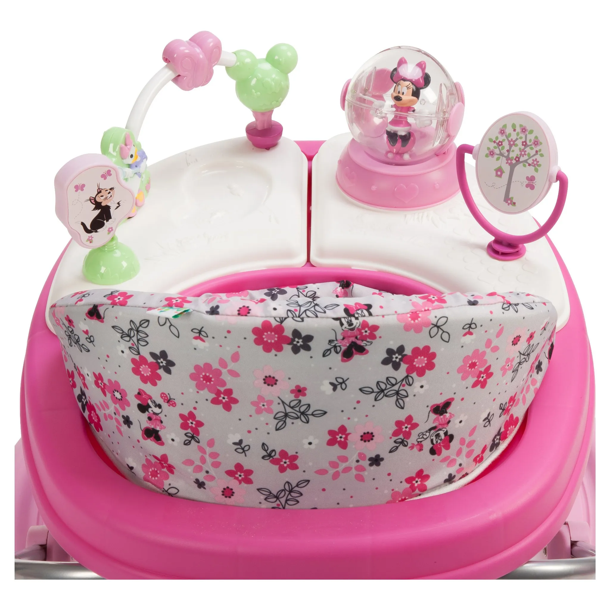 Disney Baby Minnie Mouse Music and Lights Baby Walker with Activity Tray (Garden Delight) Garden Delight Minnie - Image 4
