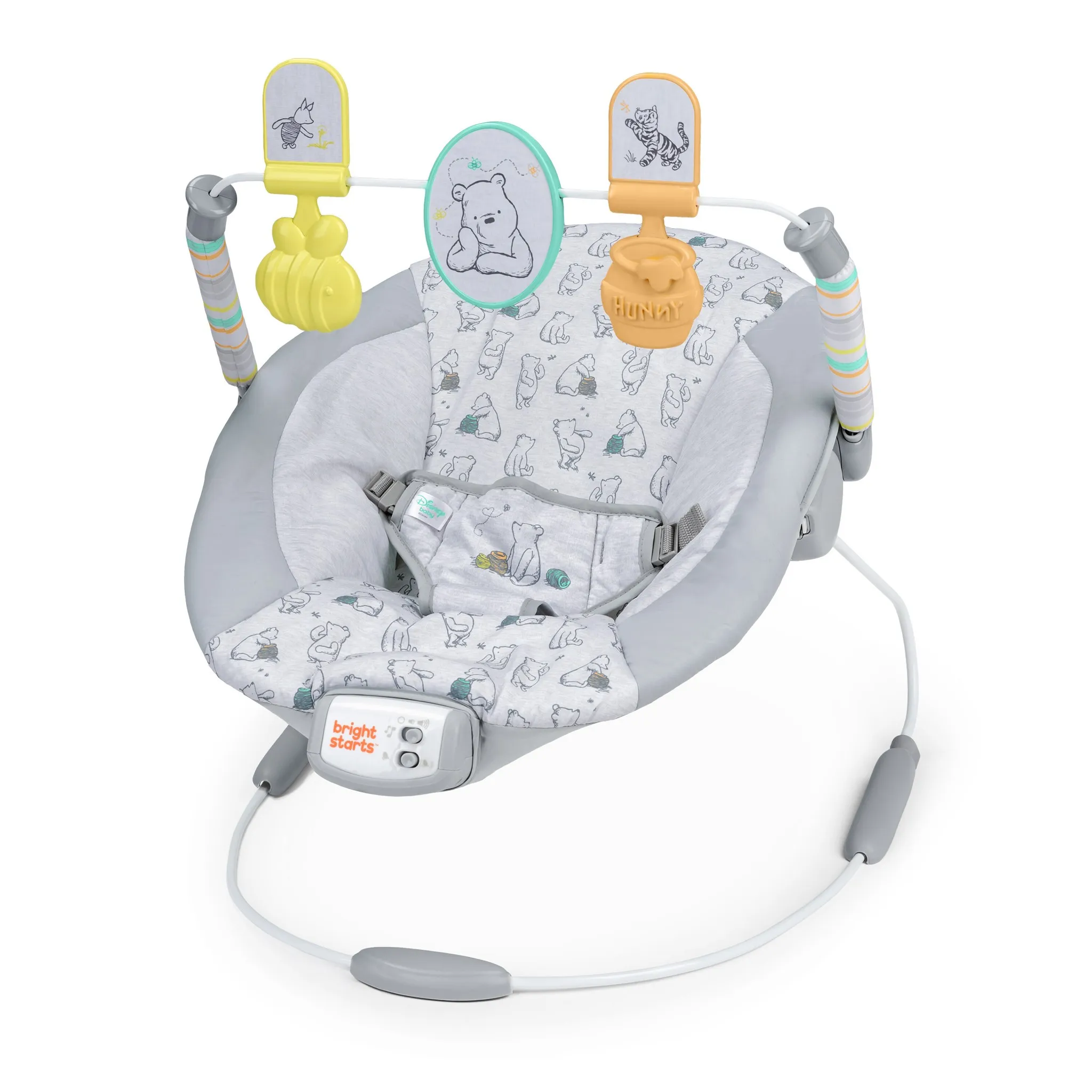 Disney Baby Winnie the Pooh Classic Pals Vibrating Bouncer - White