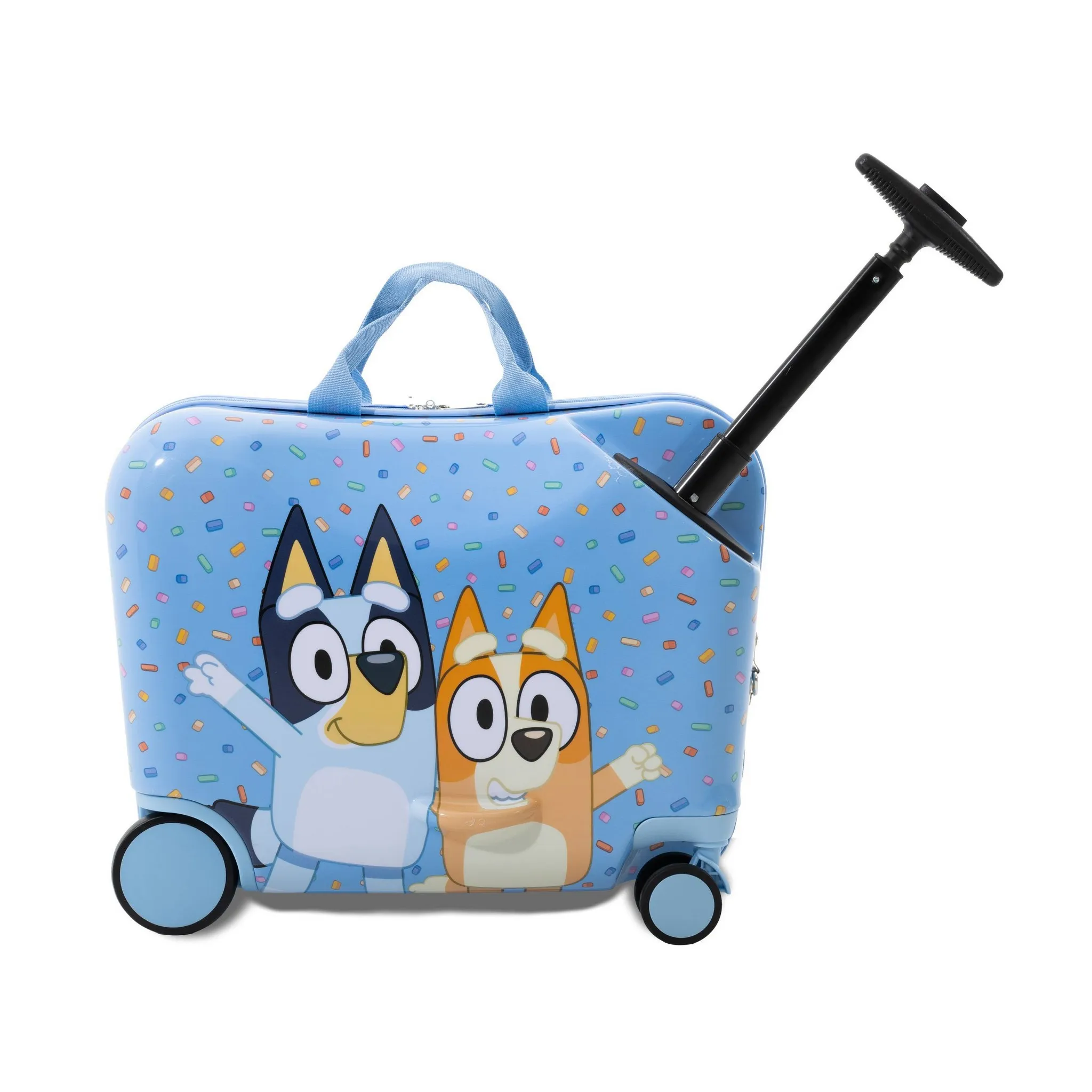 Disney Kids' Bluey Hardside Ride-On Spinner Suitcase - Blue - Image 2