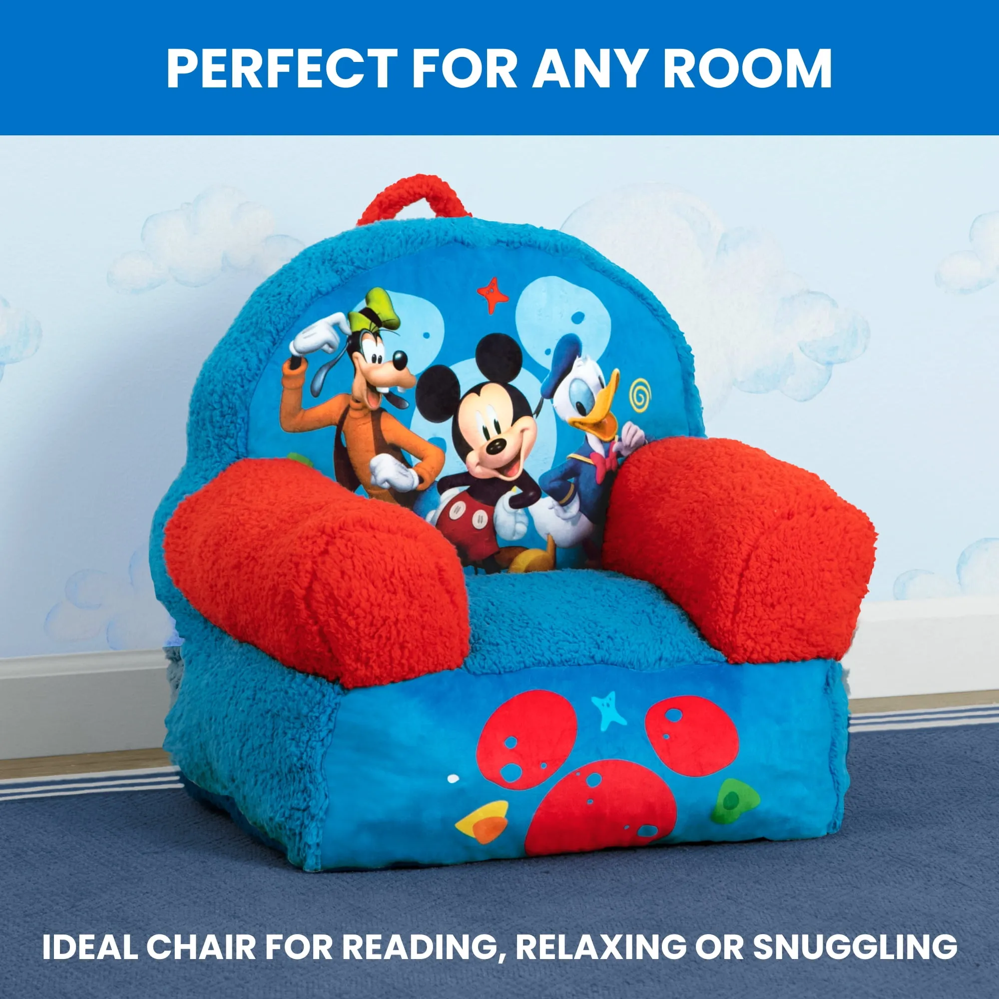 Disney Mickey Mouse Cozee Buddy Chair By Delta Children - Blue - Image 5