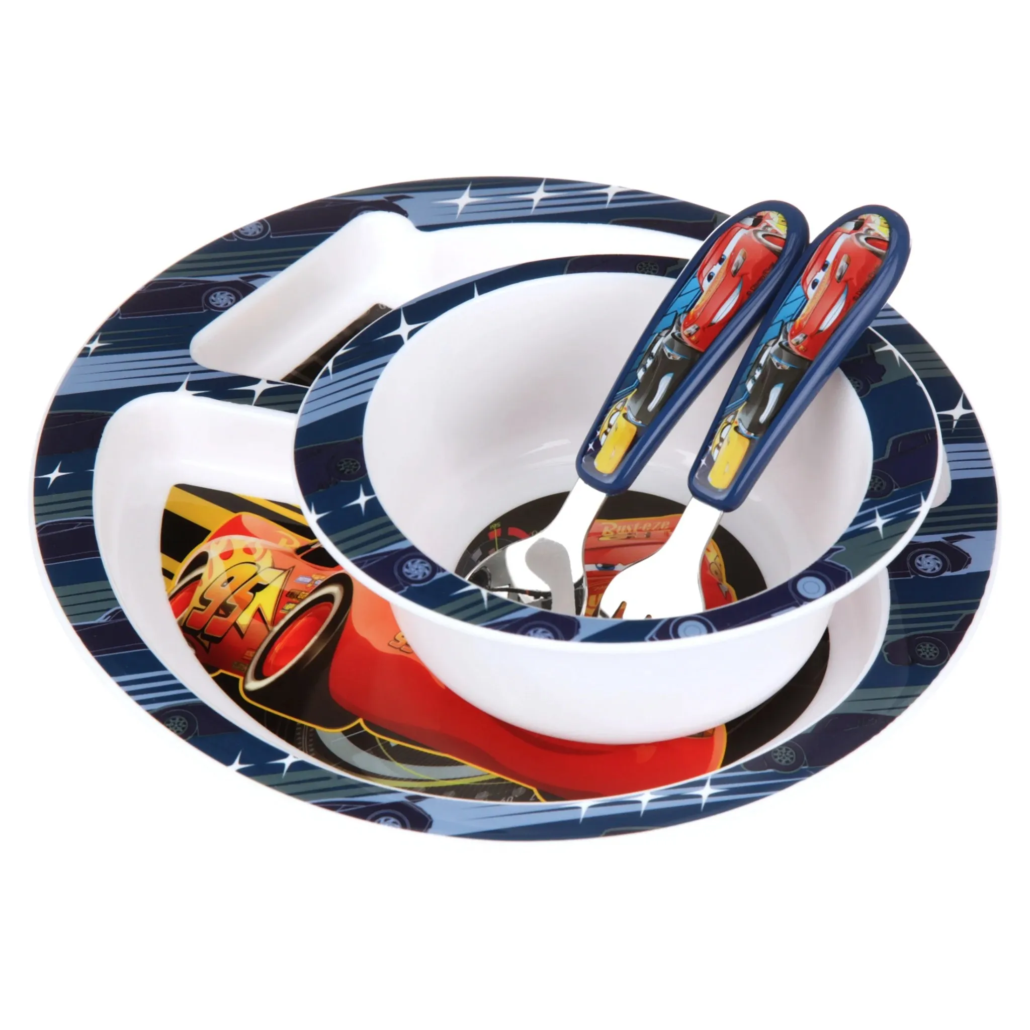Disney Pixar Cars Meal Set - Blue - Image 2