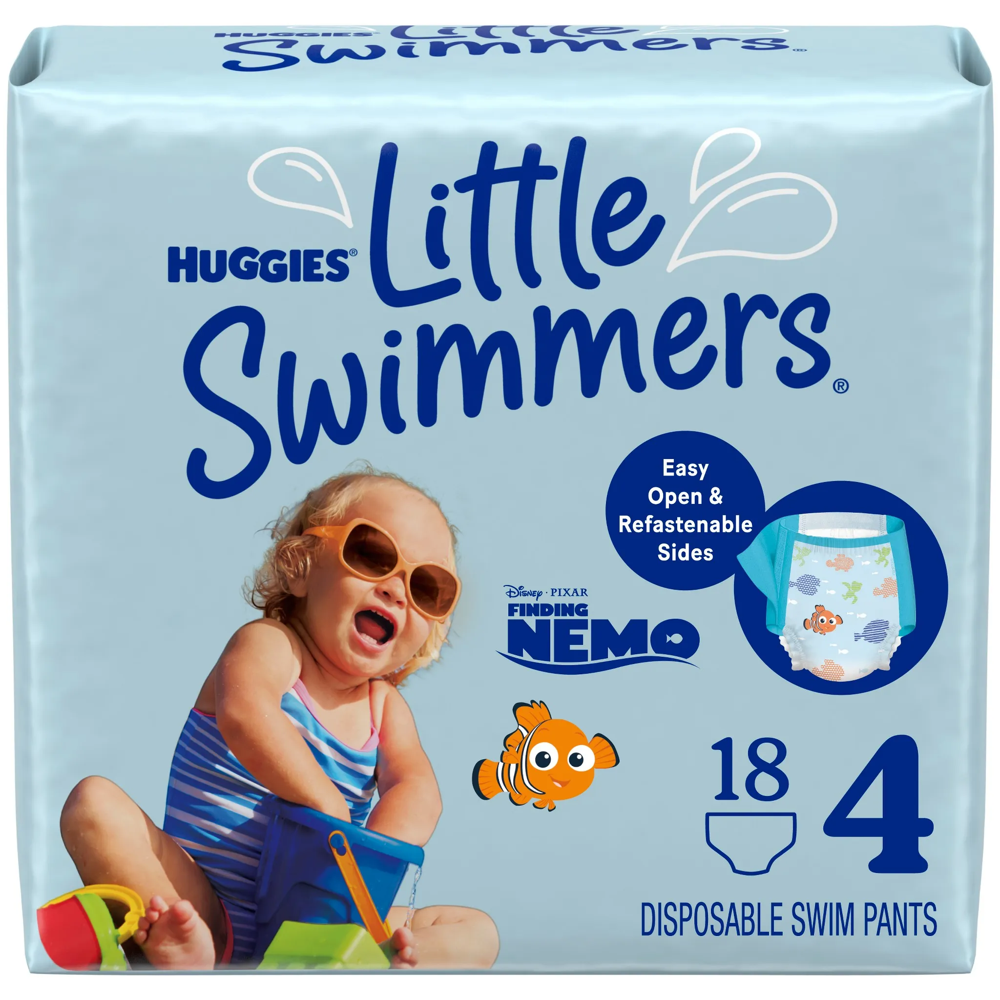 Disposable Swim Diapers - Size 4 (Medium) - 18ct - Image 3