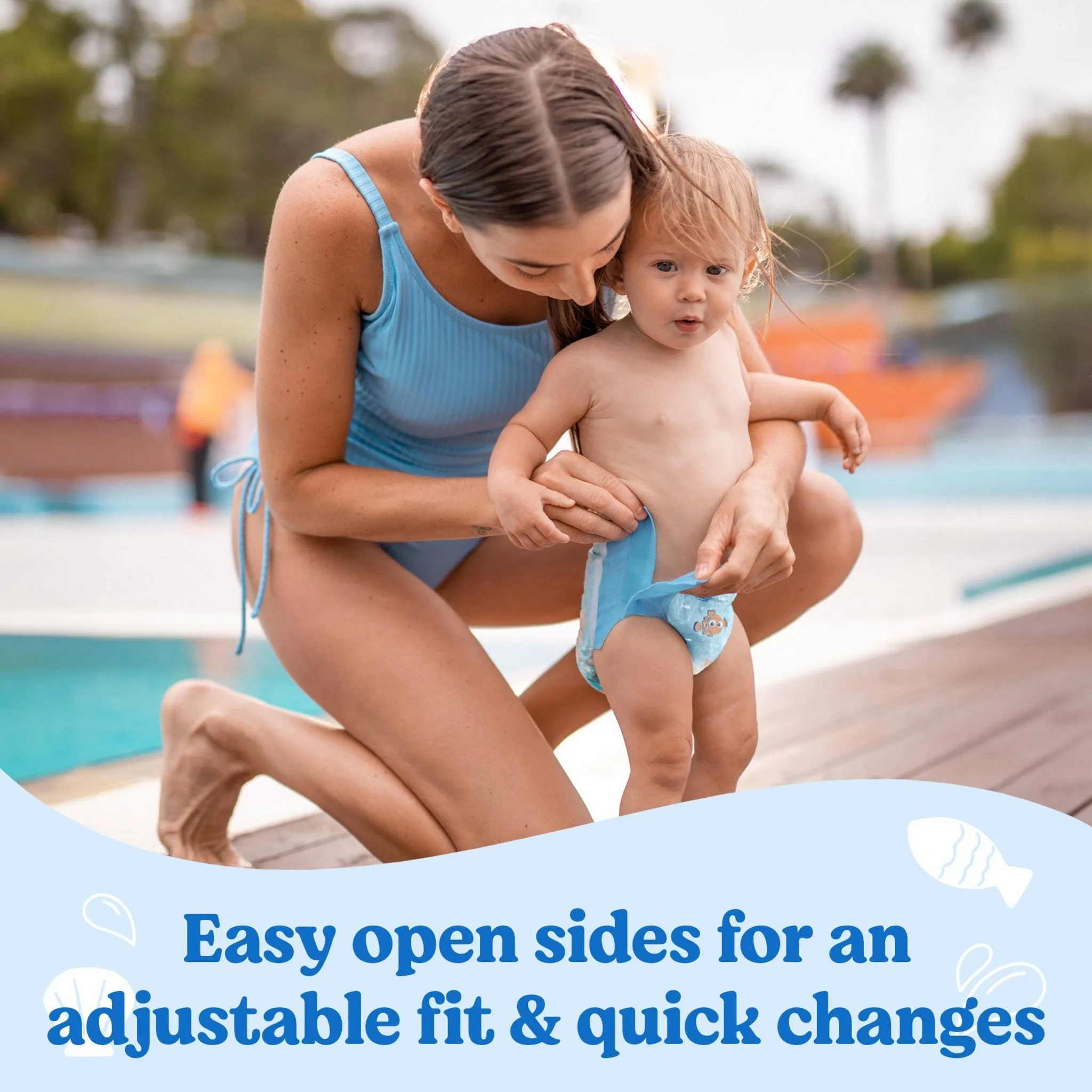 Disposable Swim Diapers - Size 5-6 (Large) - 17ct - Image 2