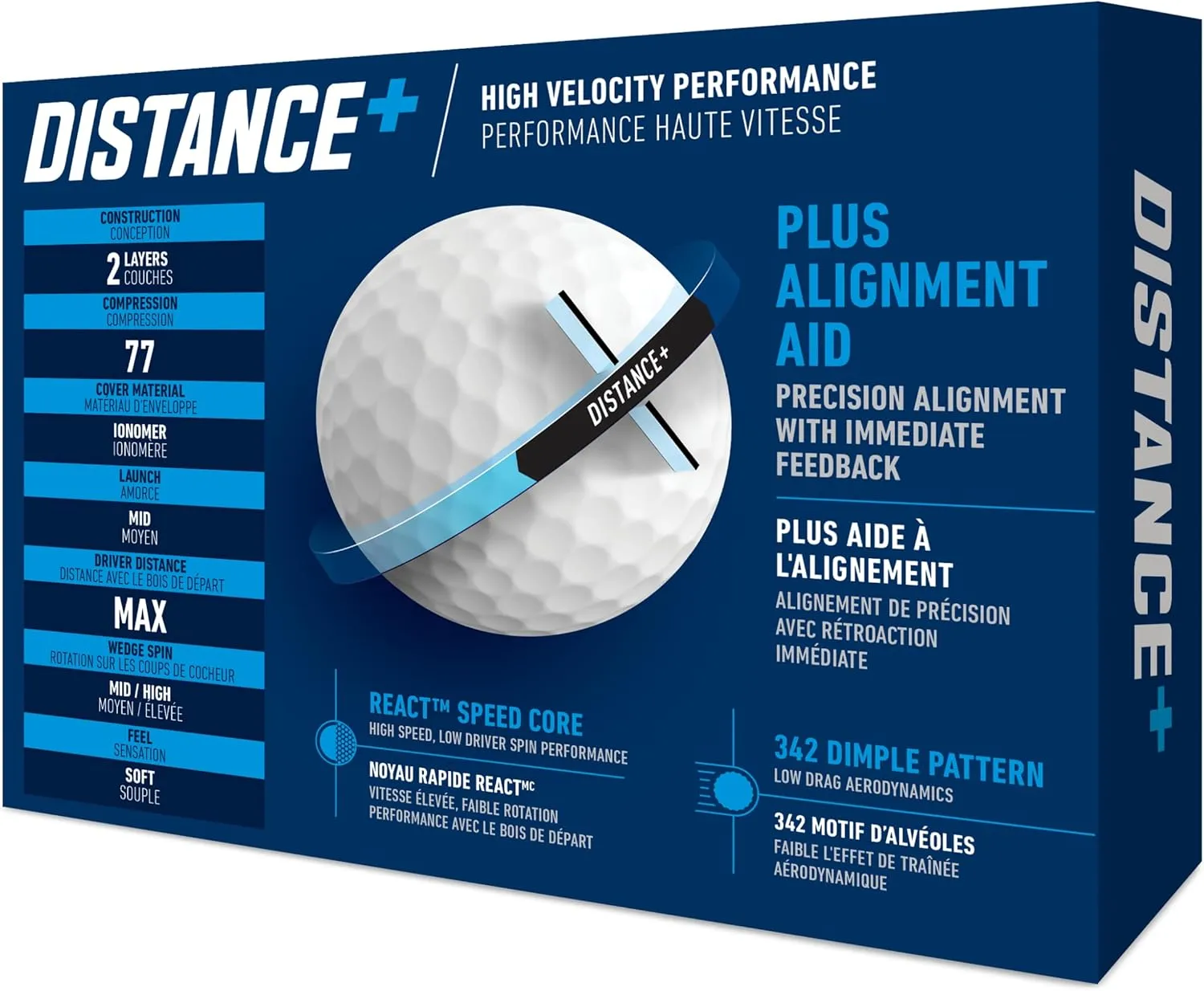 Distance Plus Golf Balls 12pk - White - Image 5