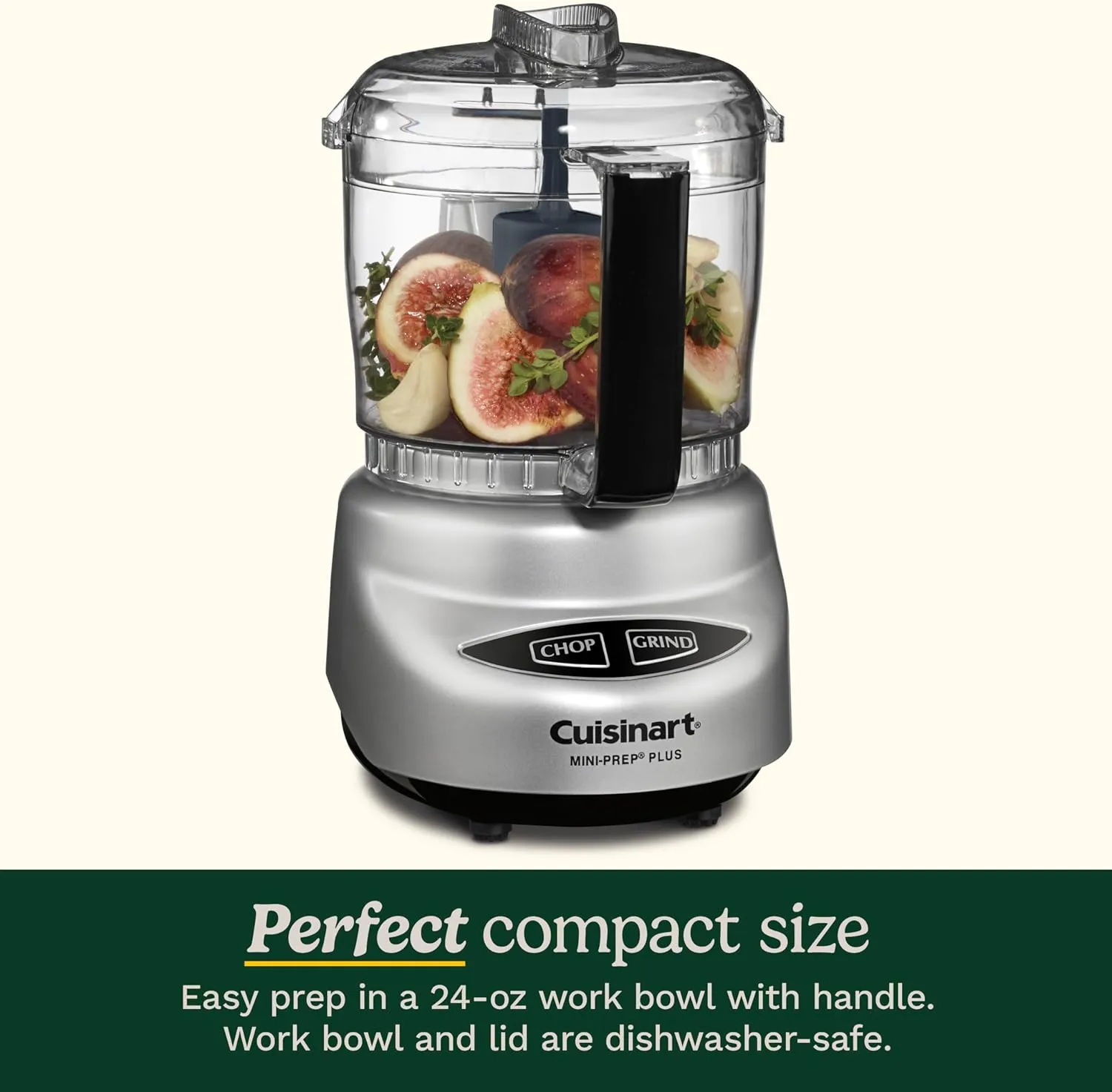DLC-2ABC Mini-Prep Plus Food Processor - Brushed Chrome & Nickel - Image 2
