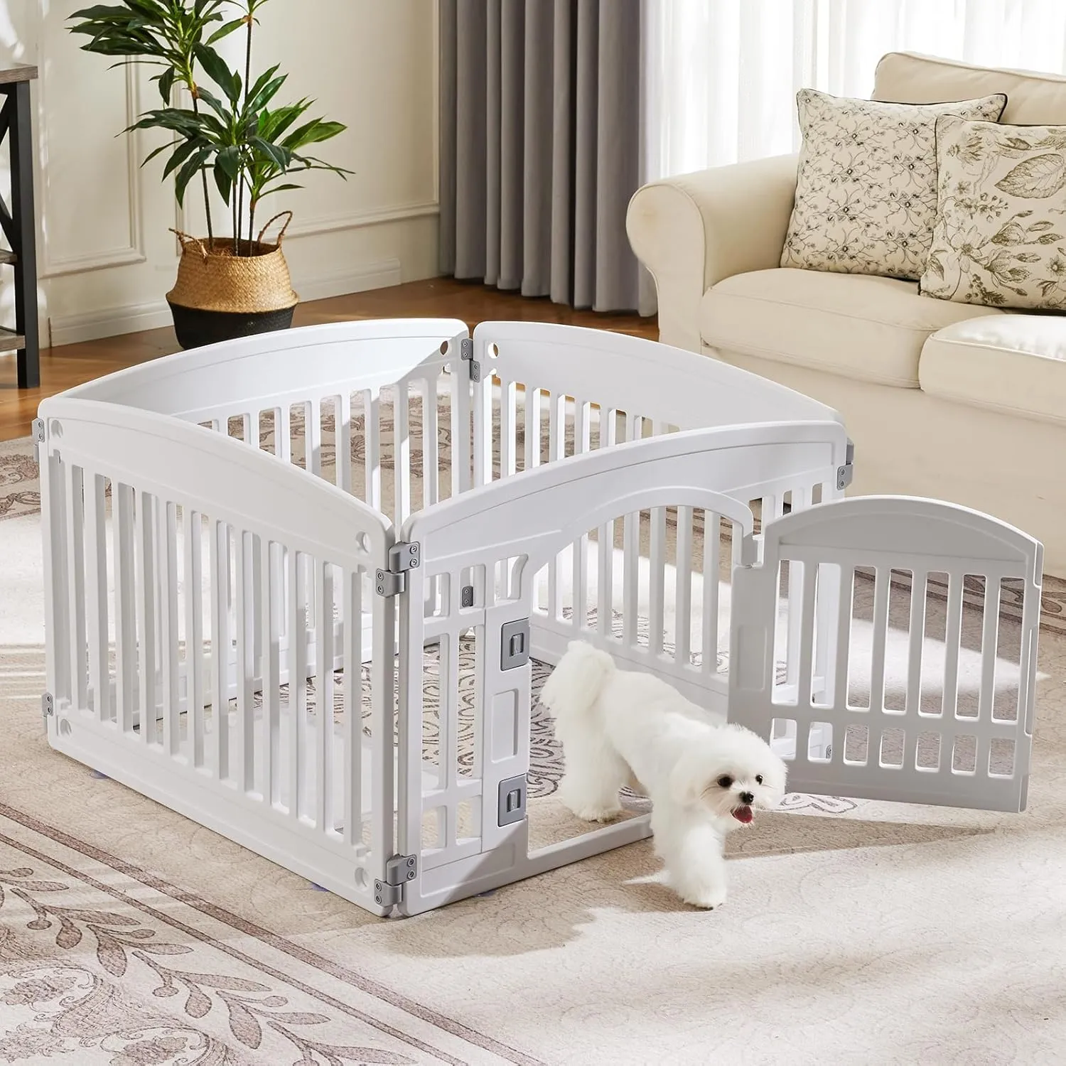 Dog Playpen - White - Image 2