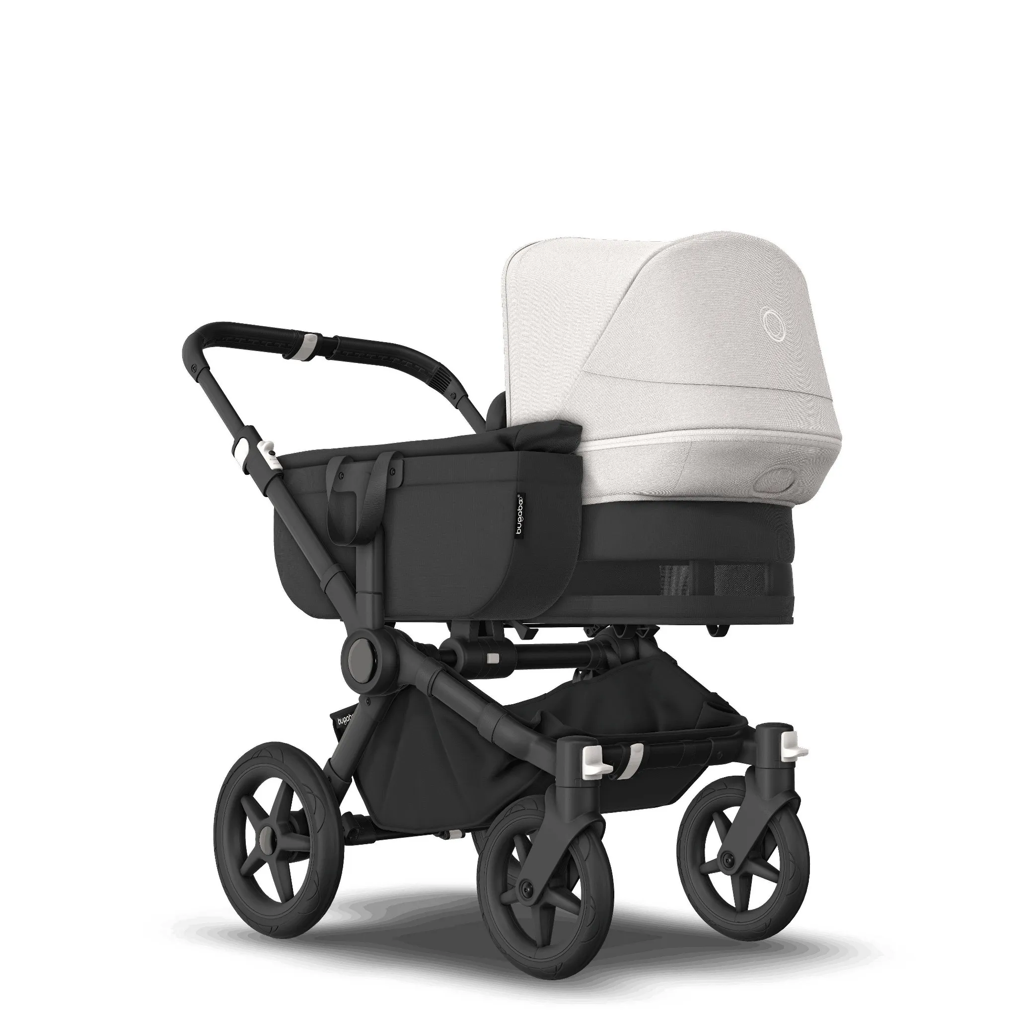 Donkey 5 Mono Complete Single to Double Side-by-Side Stroller - Black/Misty White - Image 5