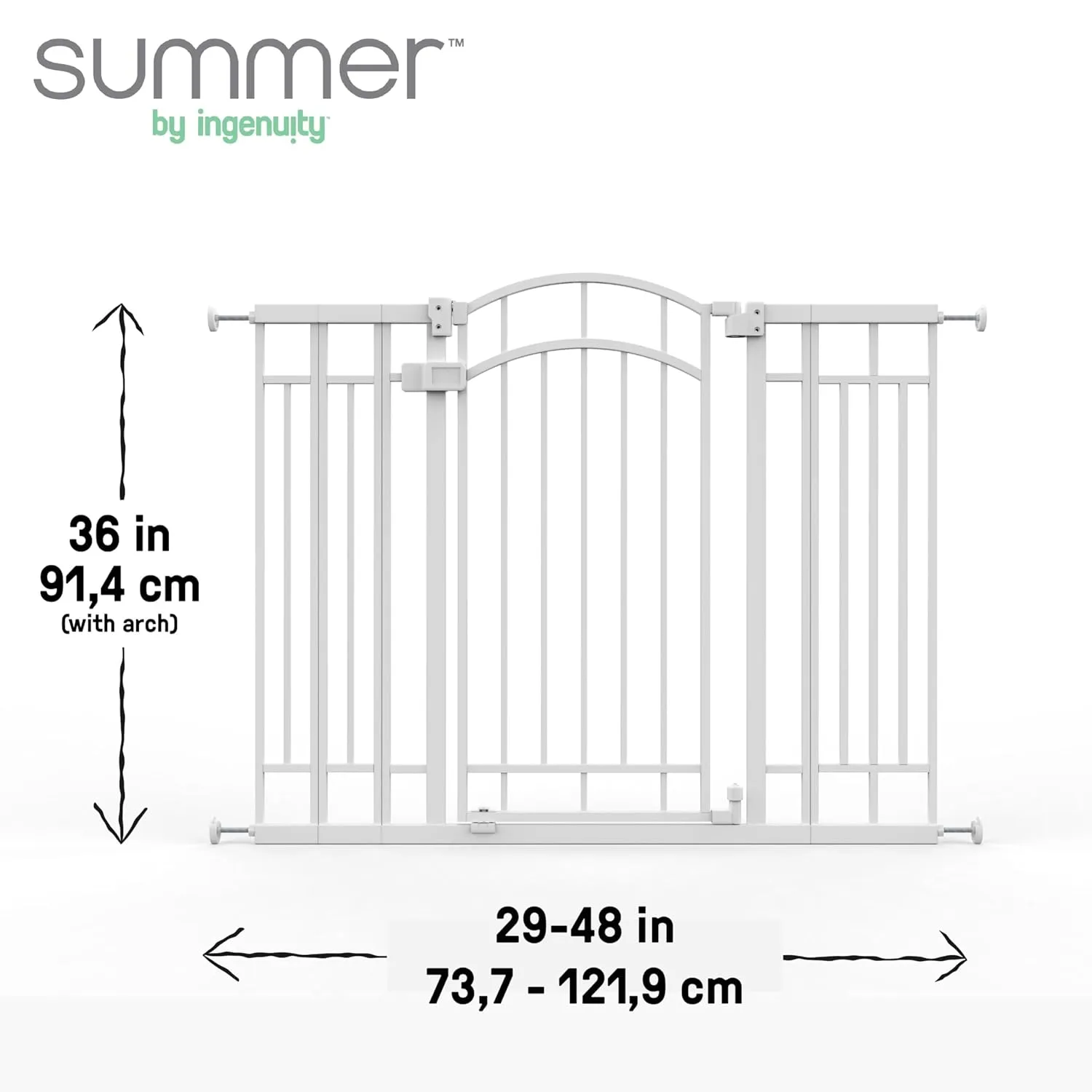 Doorway Safety Gate - White - Image 7