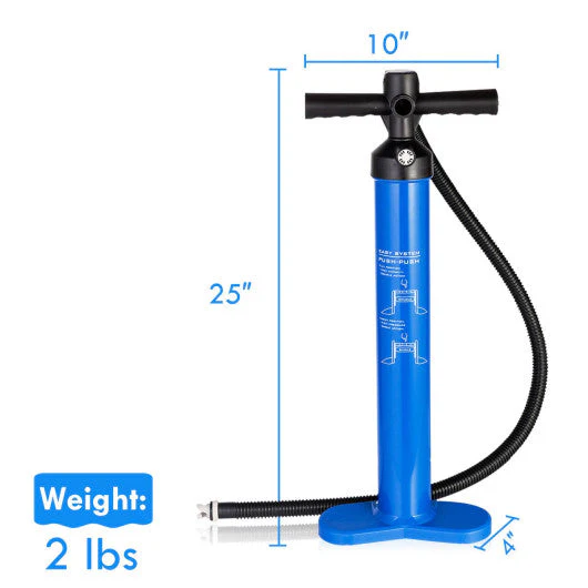 Double Action Manual Inflation SUP Hand Pump With Gauge - Image 5