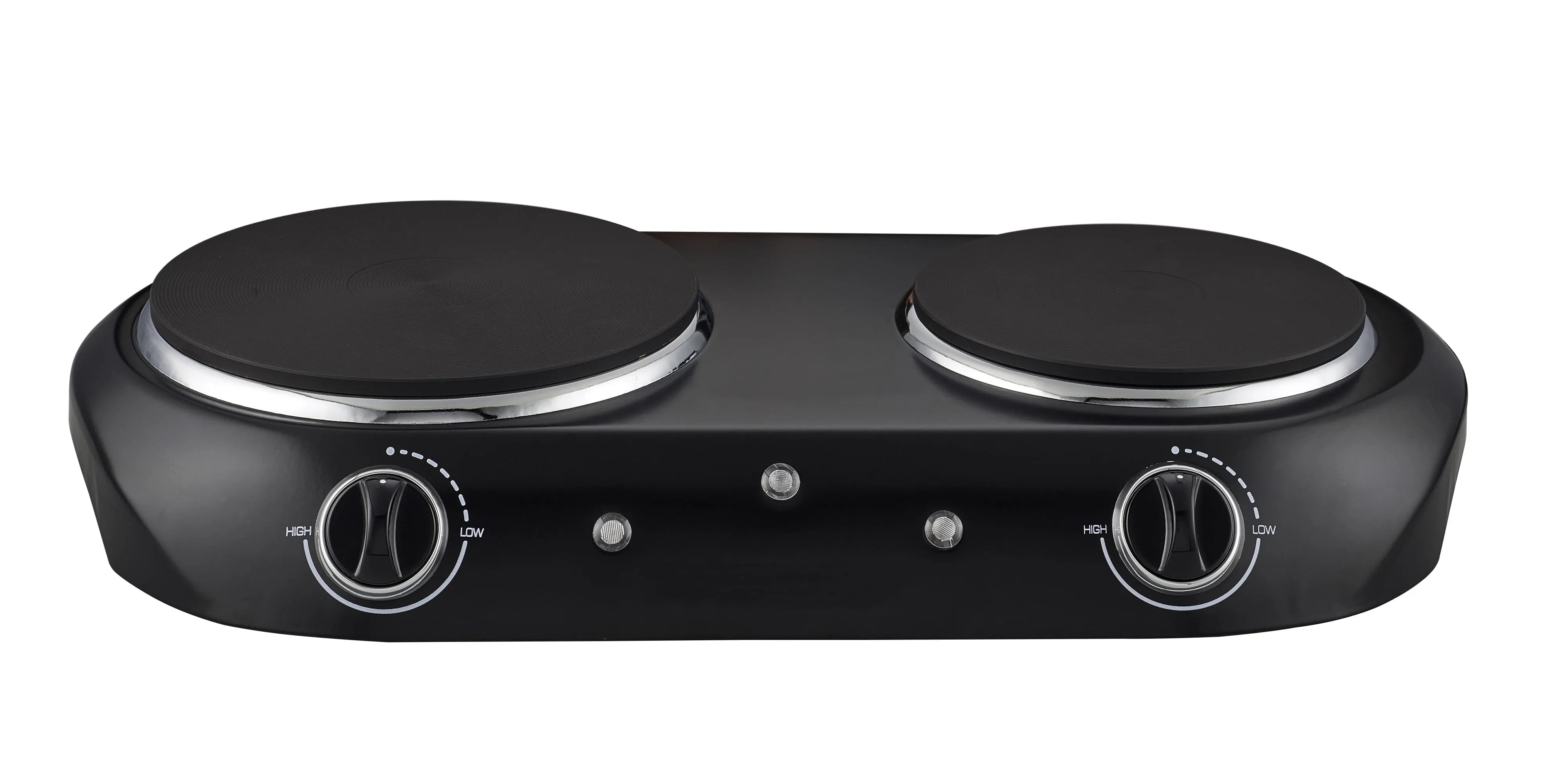 Double Burner Electric Cooktop - Black