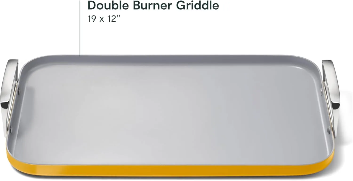 11.73" Nonstick Square Double Burner Crepe Pan - Marigold - Image 4