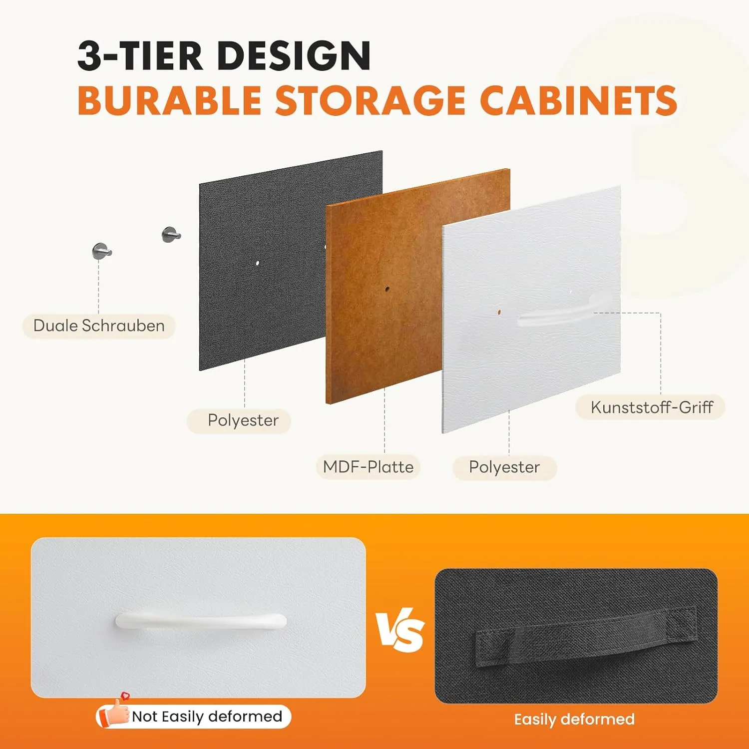 Dresser with 8 Drawer Storage - White - Image 4