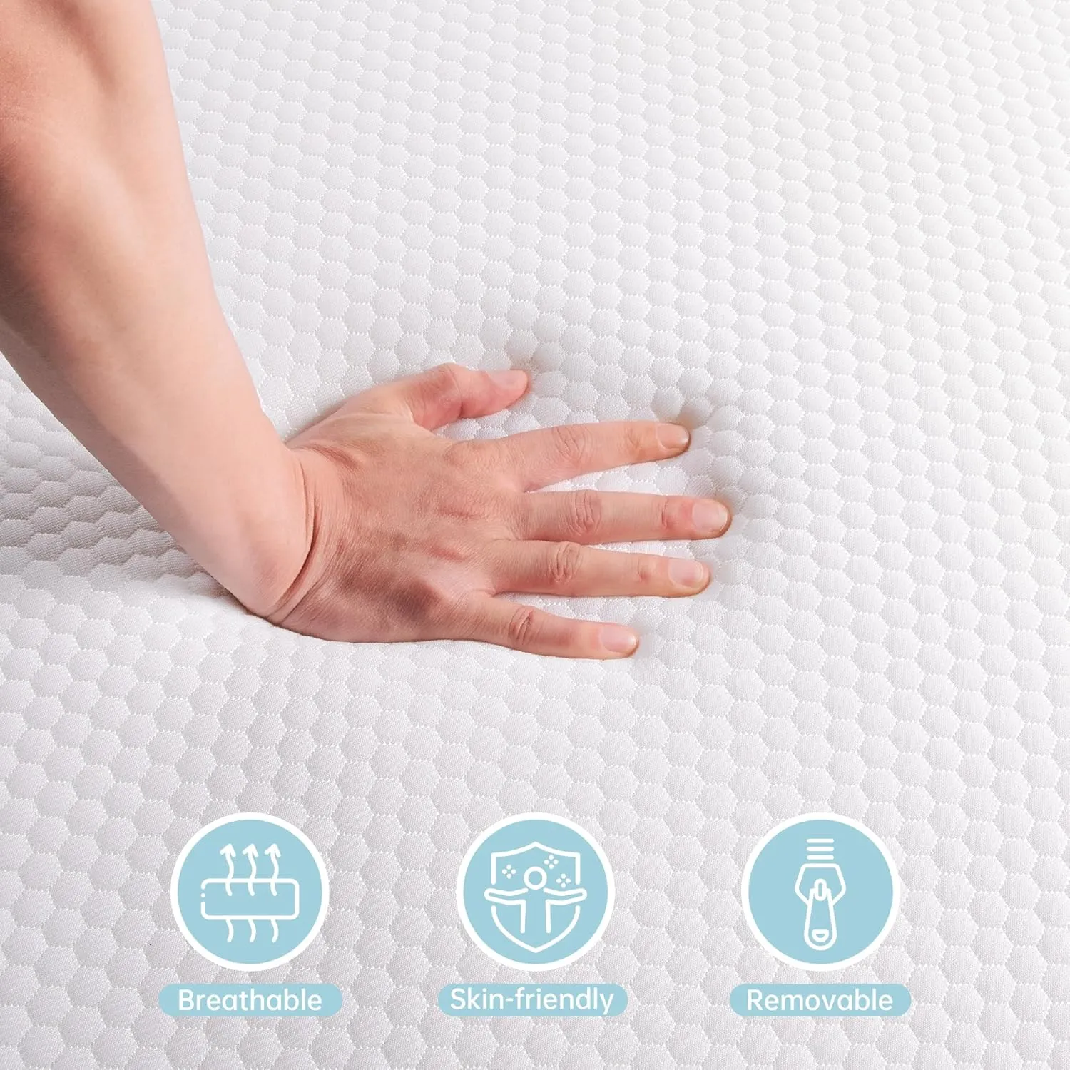 Dual-Sided Memory Foam Crib Mattress - Standard Size - Image 2