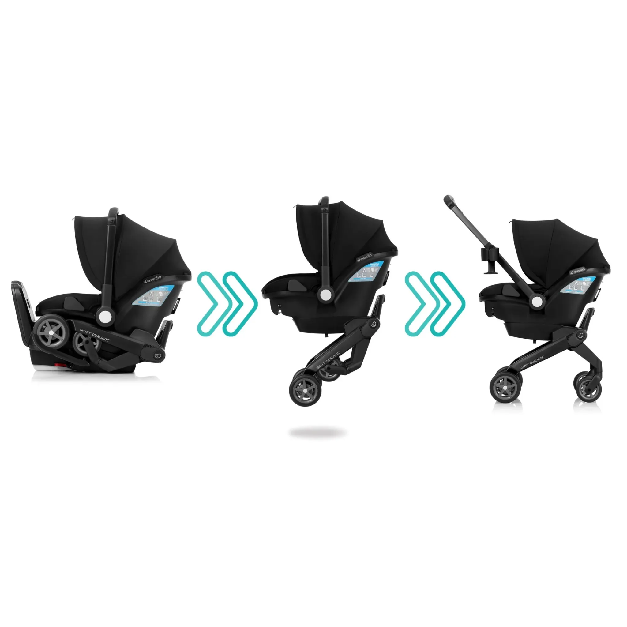 DualRide Infant Car Seat and Stroller Combo - Ayer Pink - Image 4
