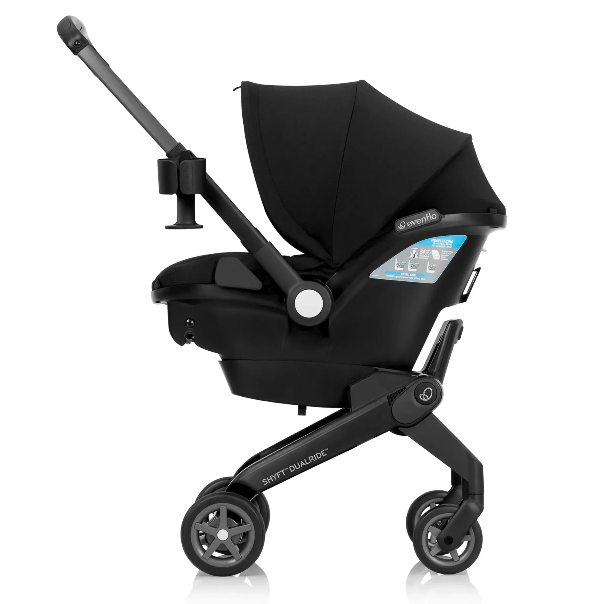 DualRide Infant Car Seat and Stroller Combo - Ayer Pink - Image 5